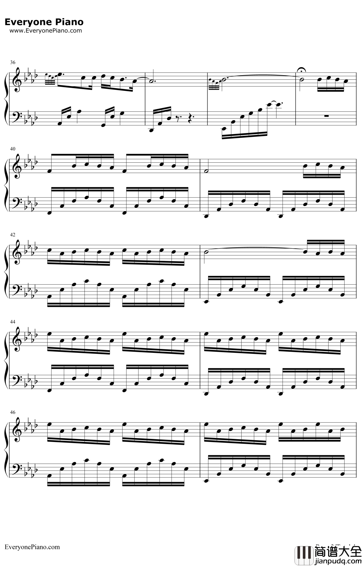 Nuvole_Bianche钢琴谱__Ludovico_Einaudi