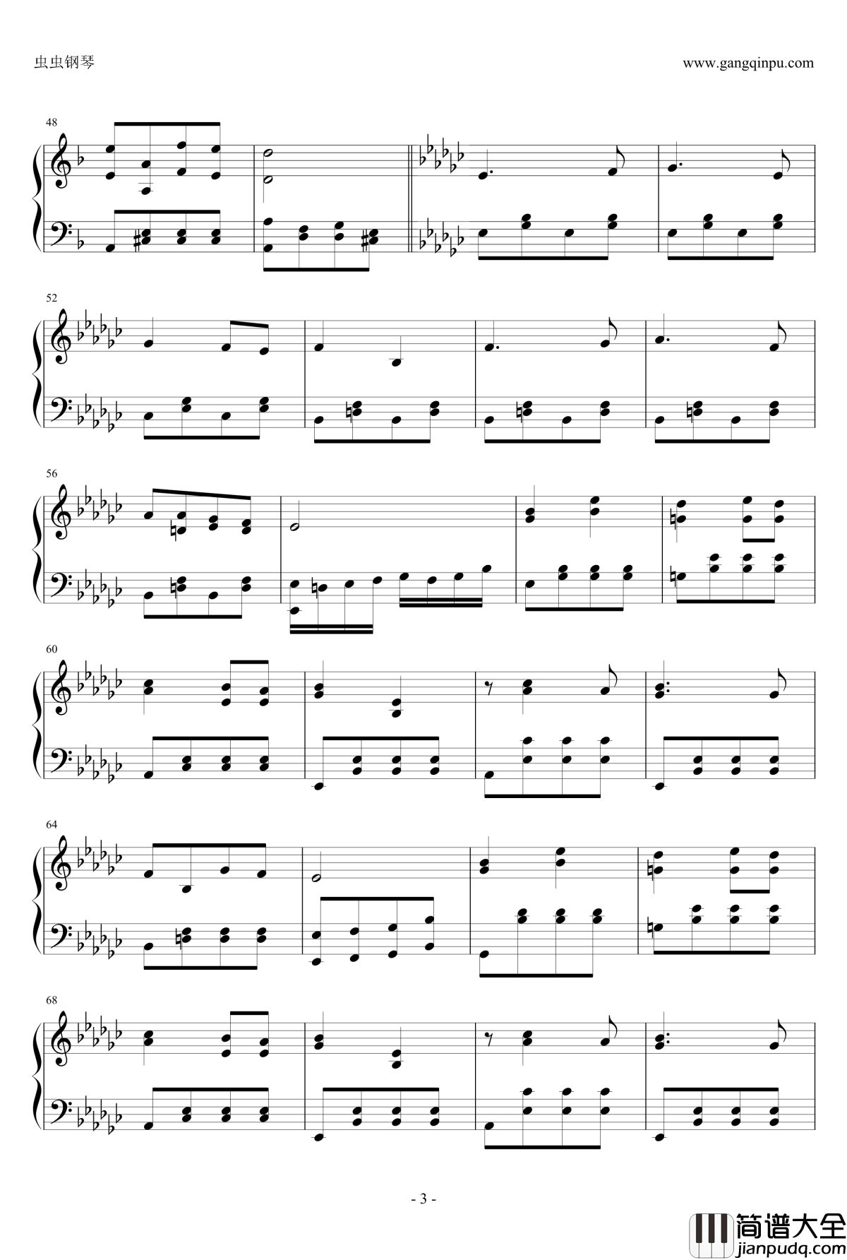 喀秋莎钢琴谱_世界名曲