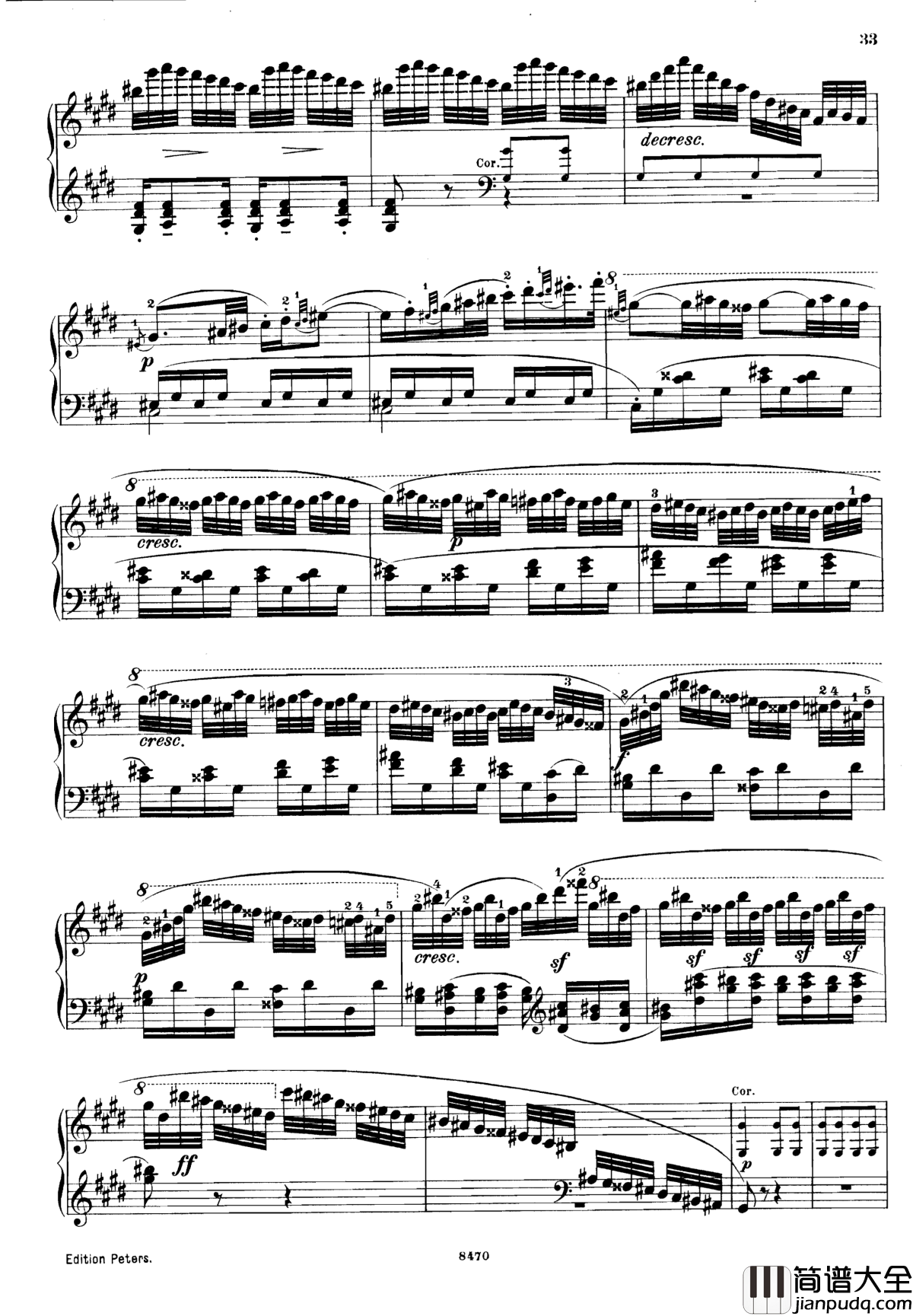 升c小调第三钢琴协奏曲Op.55钢琴谱_克里斯蒂安_里斯