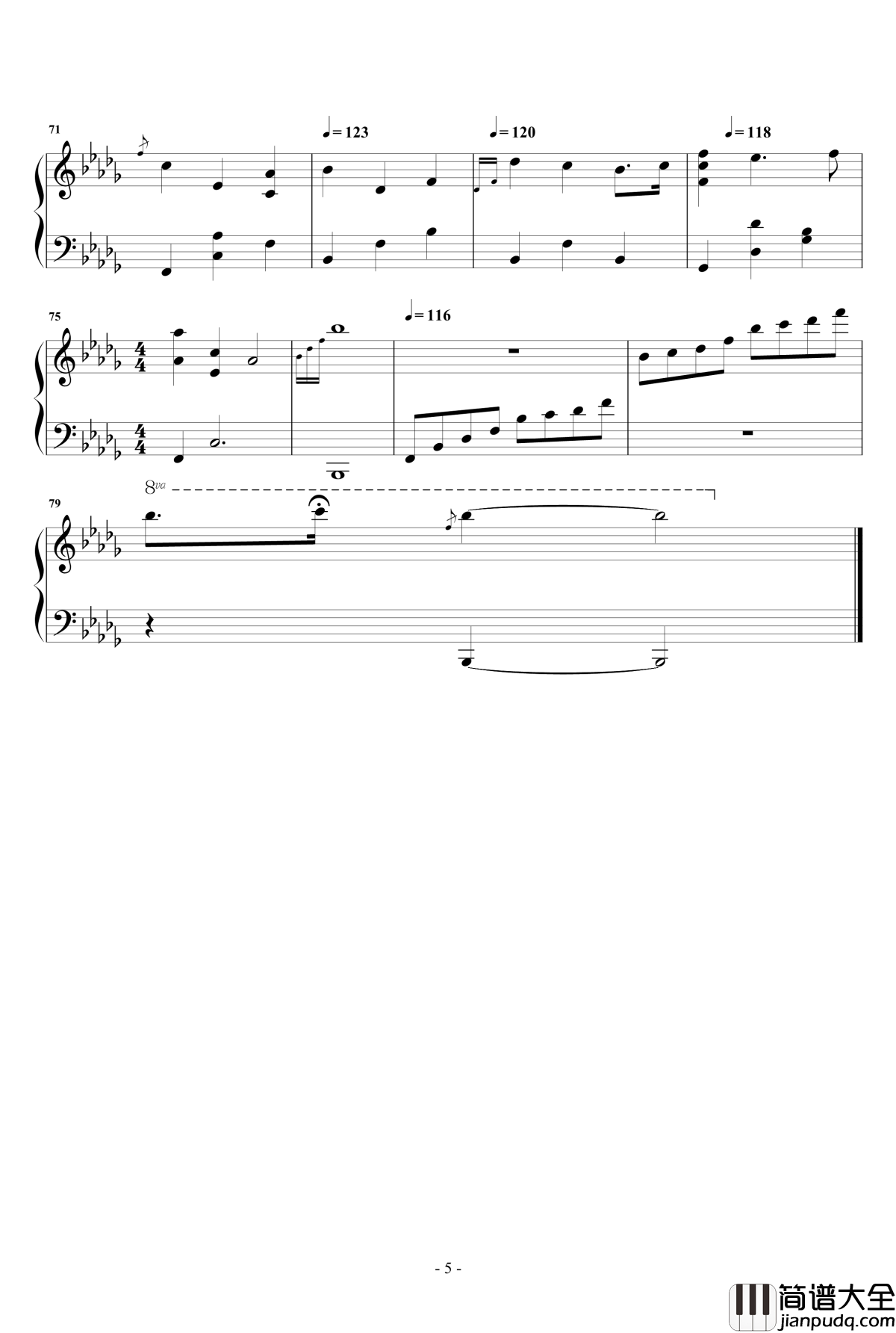 夏语钢琴谱_夜的钢琴曲IV_石进