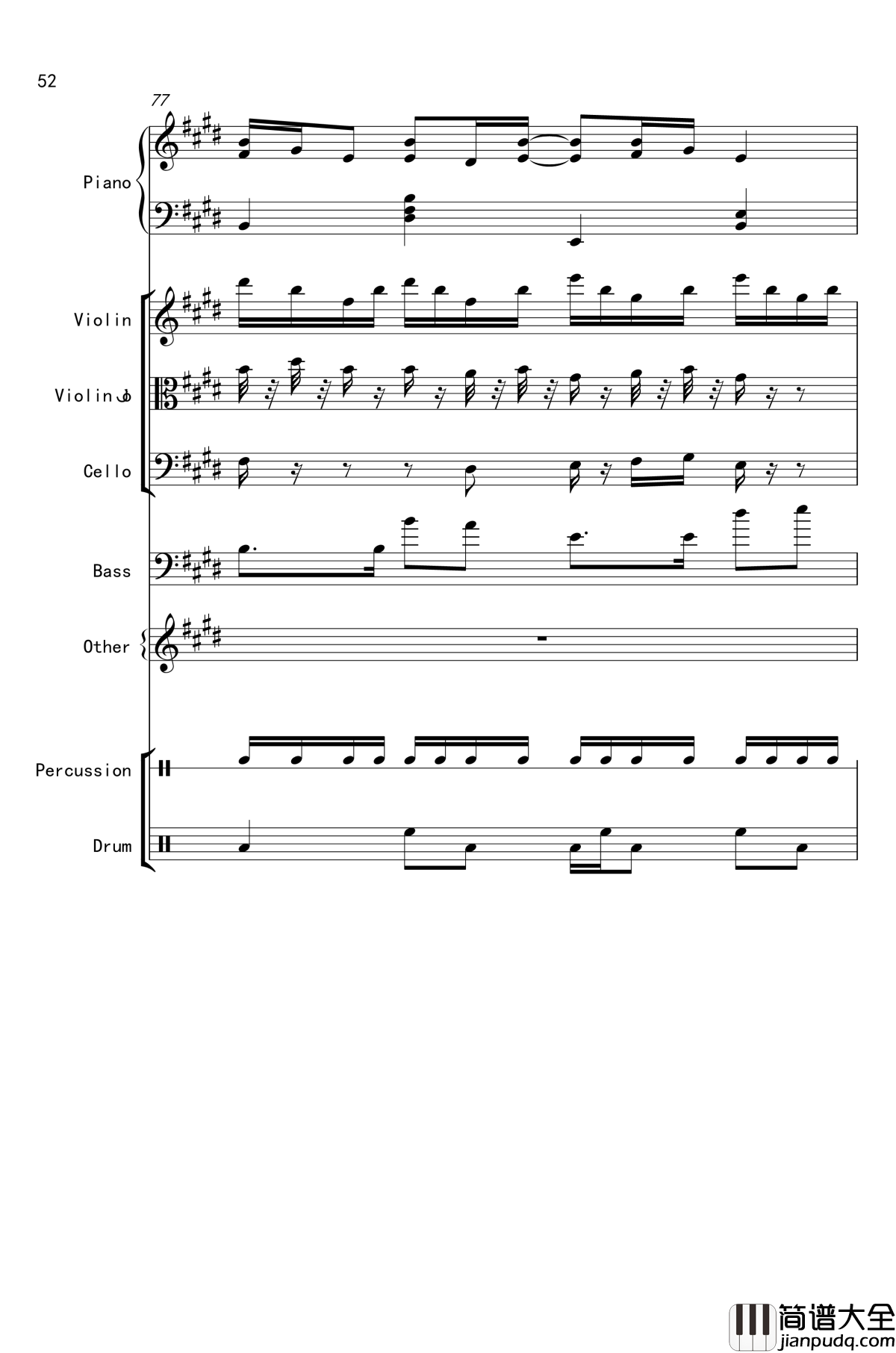 克罗地亚舞曲钢琴谱_马克西姆_Maksim·Mrvica