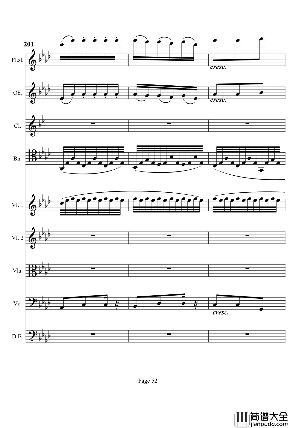 奏鸣曲之交响钢琴谱_第12首_Ⅰ_贝多芬_beethoven