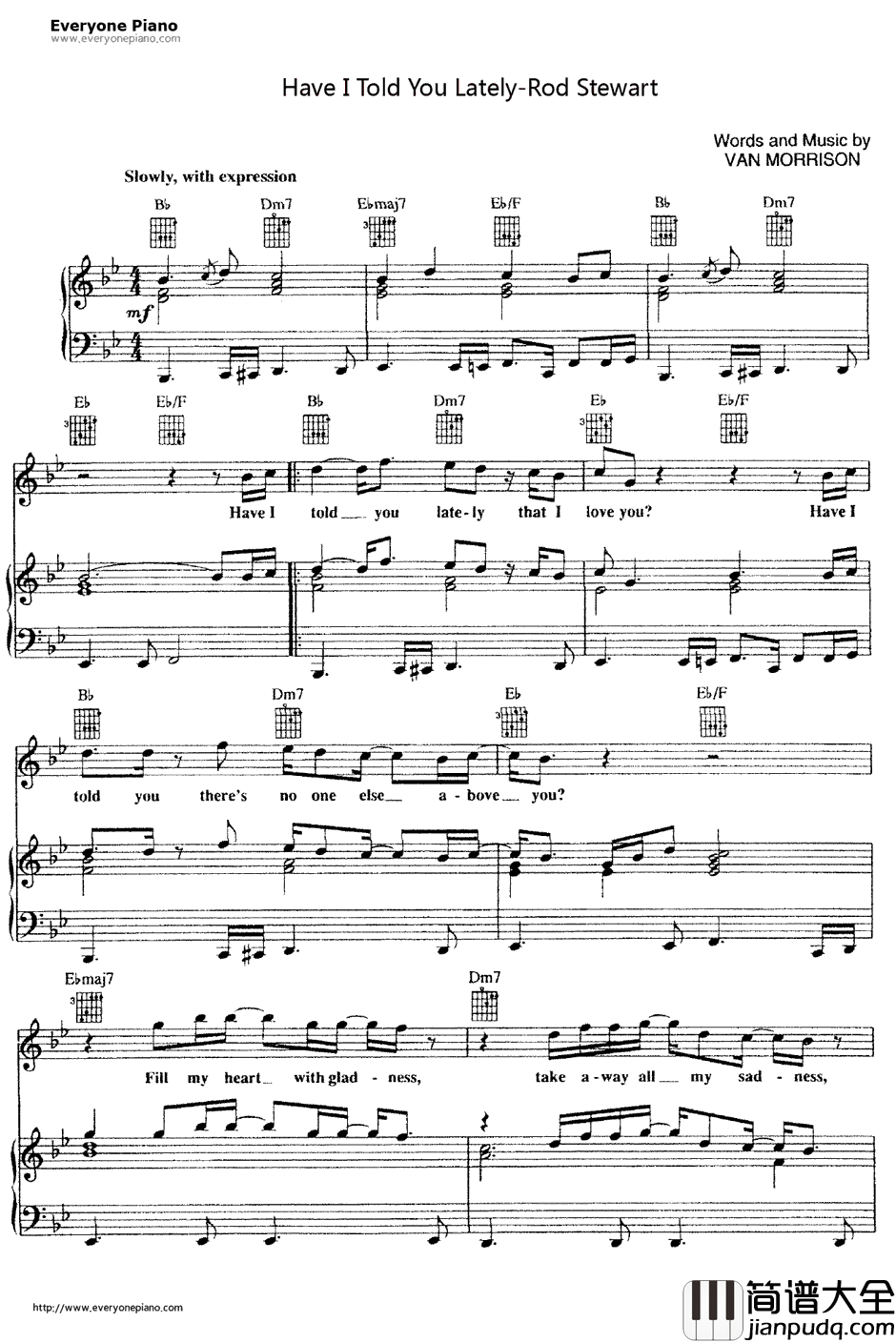 Have_I_Told_You_Lately钢琴谱_RodStewart