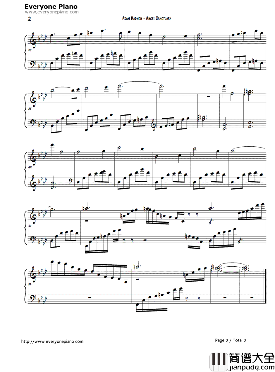 Adam_Kadmon钢琴谱_Angel_Sanctuary