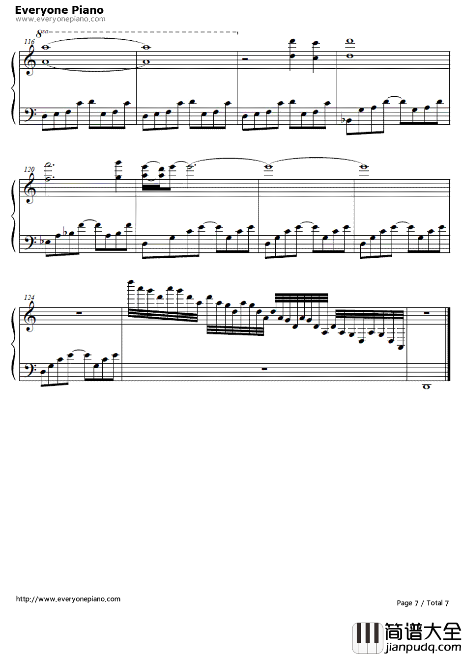 To_Far_Away_Times钢琴谱_Yasunori_Mitsuda__超时空之轮_片尾曲