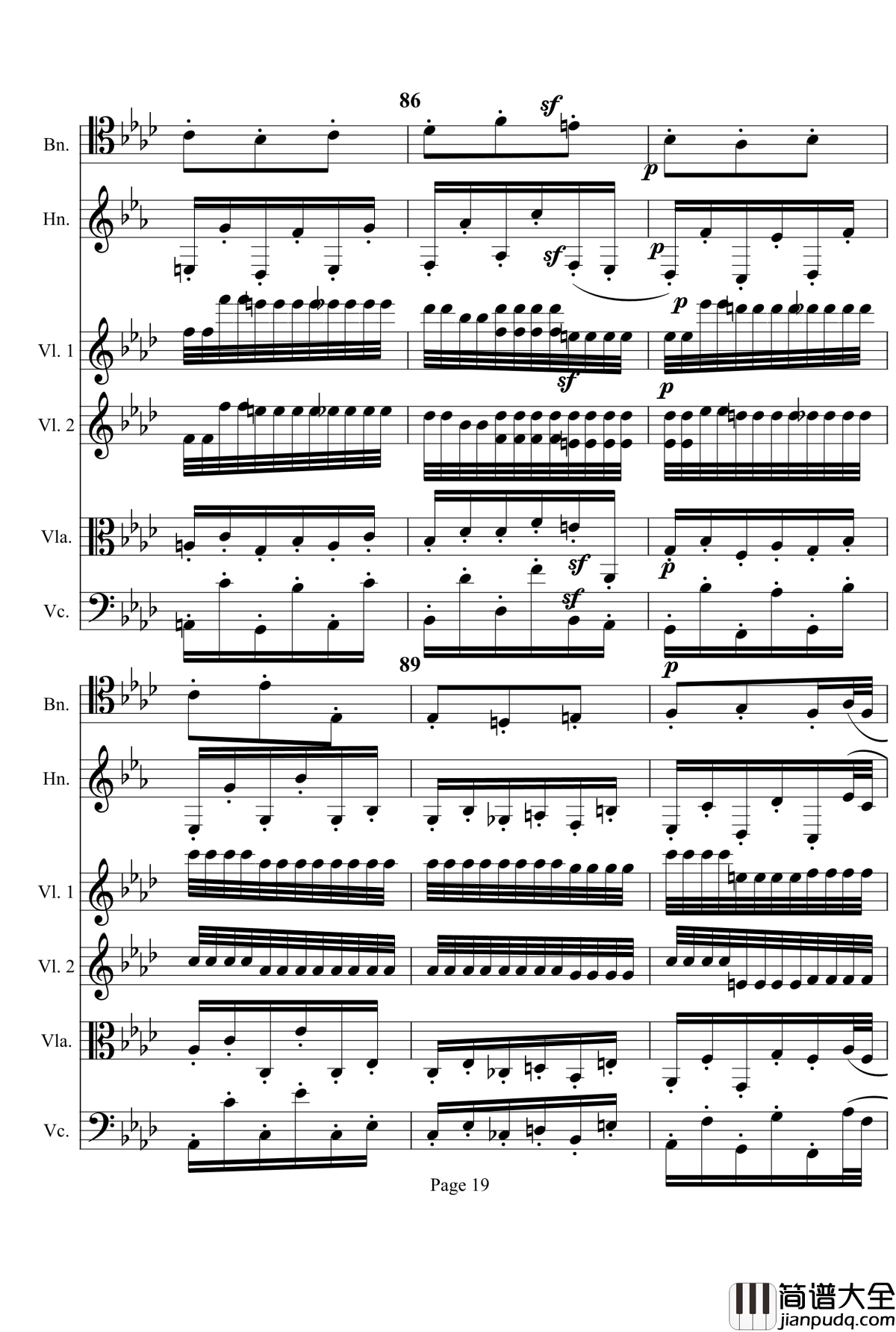奏鸣曲之交响钢琴谱_第12首_Ⅰ_贝多芬_beethoven
