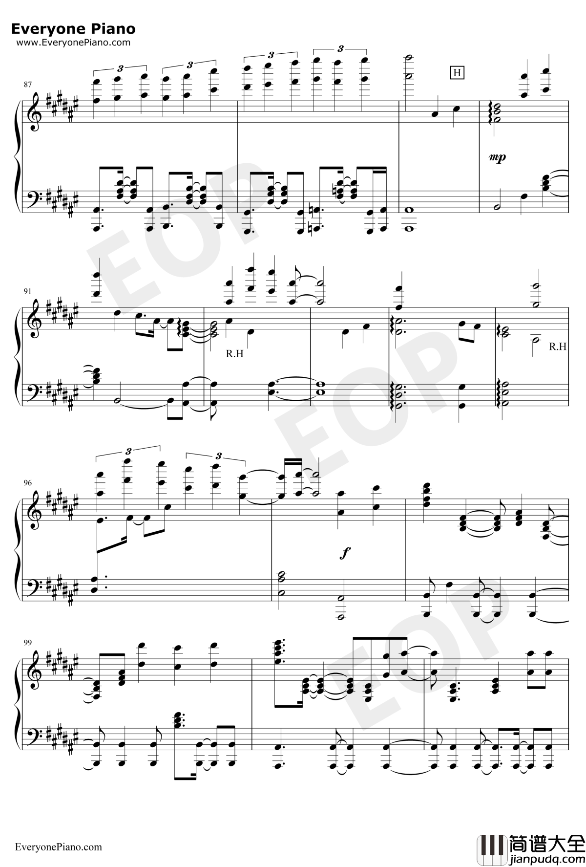 Synchrogazer钢琴谱_水树奈々_战姫绝唱