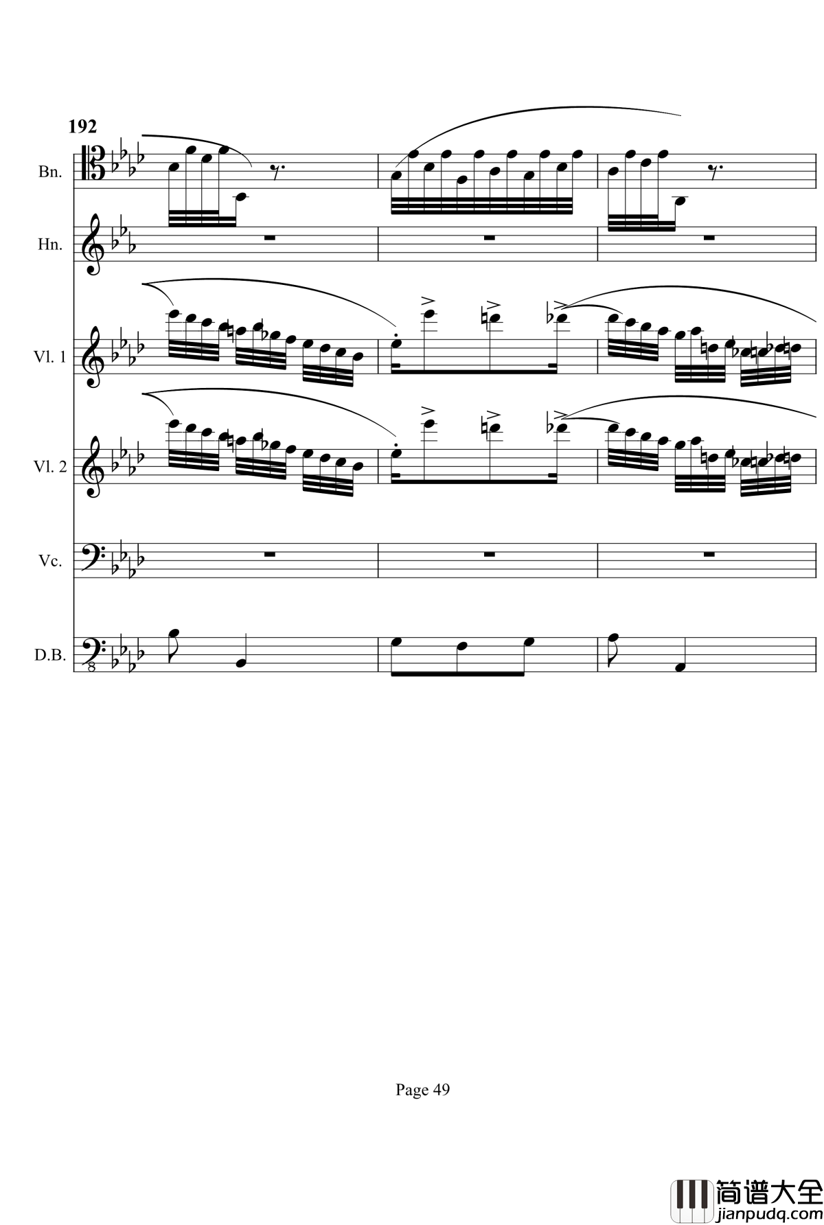 奏鸣曲之交响钢琴谱_第12首_Ⅰ_贝多芬_beethoven