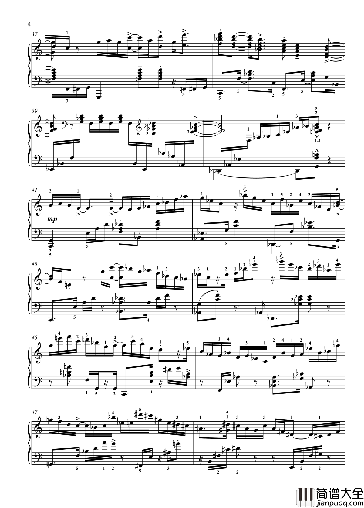 1._Prelude钢琴谱_带指法_八首音乐会练习曲_Eight_Concert_?tudes_Op_40___No.__爵士_尼古拉·凯帕斯汀