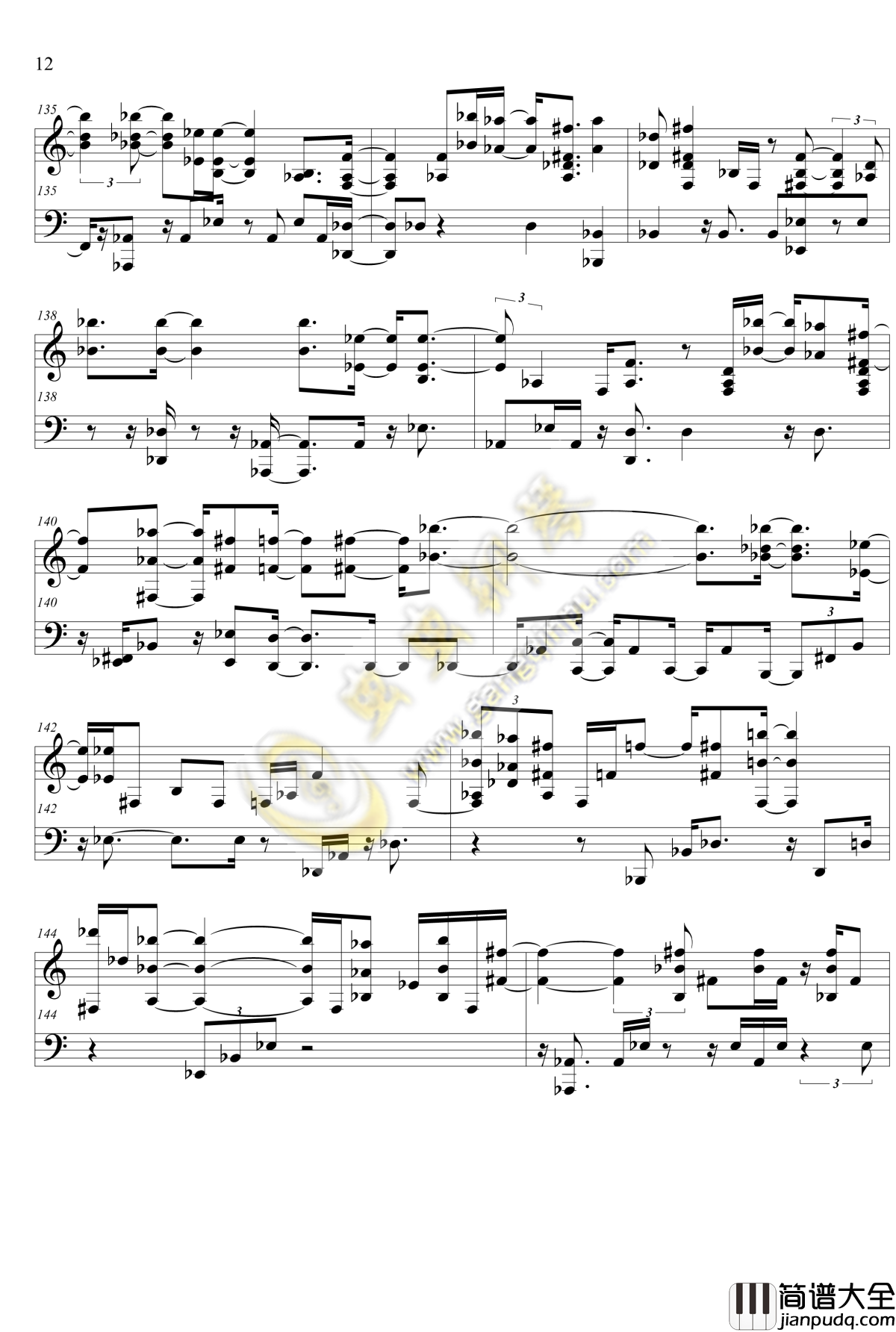声之形主题曲钢琴谱_恋をしたのは_修正版