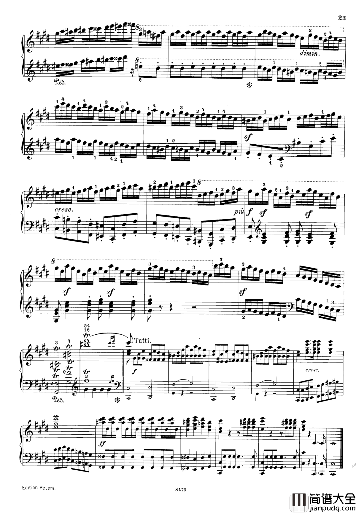 升c小调第三钢琴协奏曲Op.55钢琴谱_克里斯蒂安_里斯