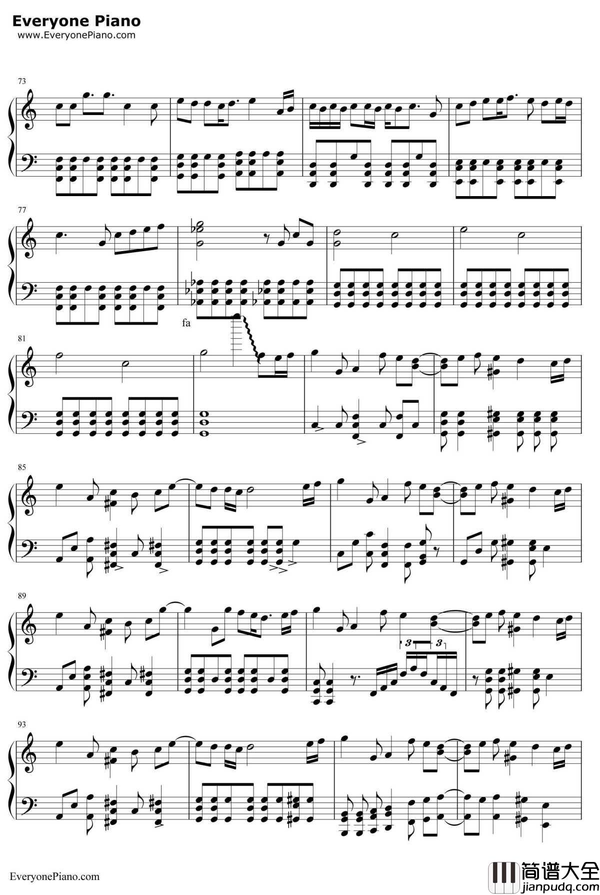 果てない空钢琴谱_岚_打工仔买房记主题曲