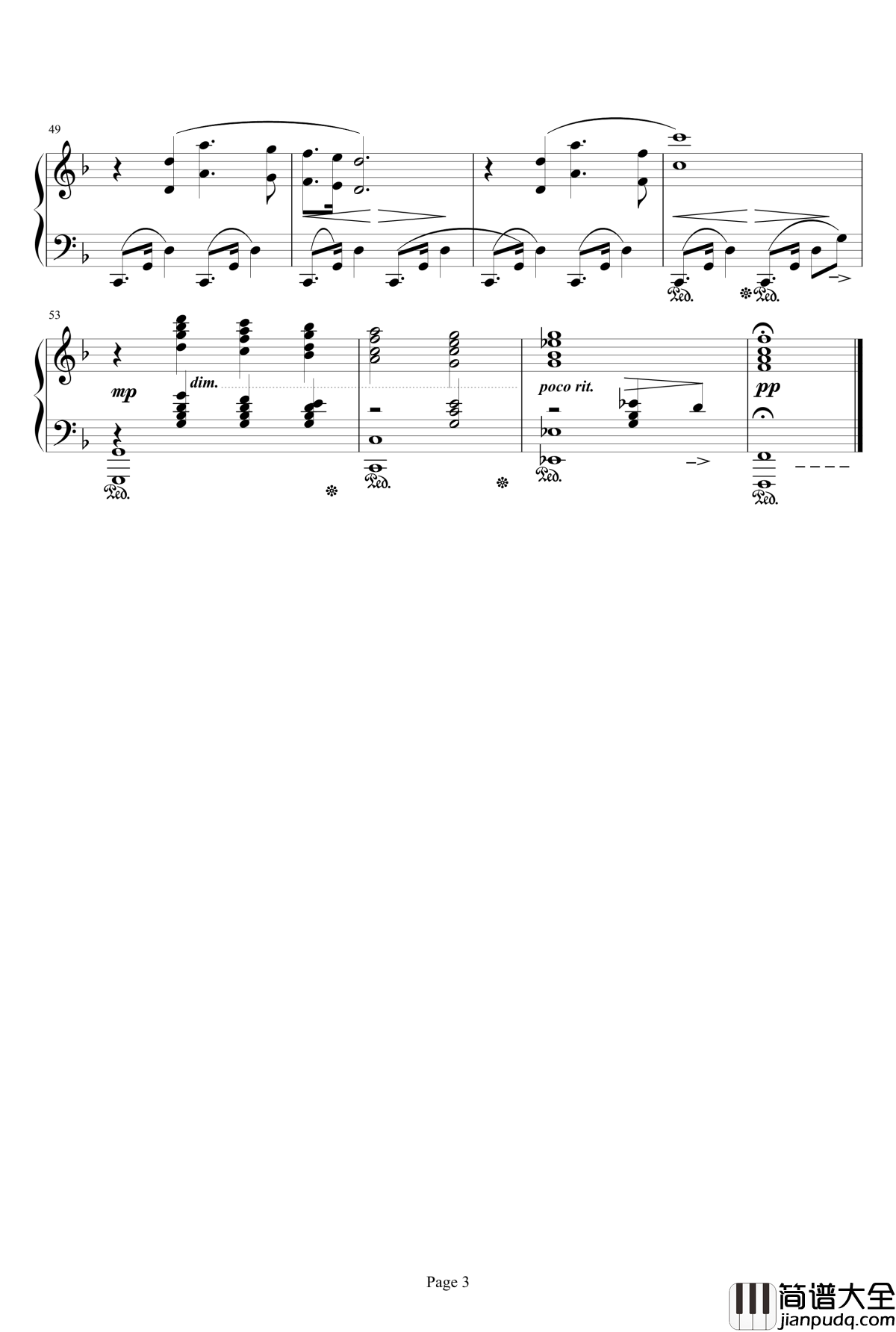 ファングのテーマ钢琴谱_最终幻想