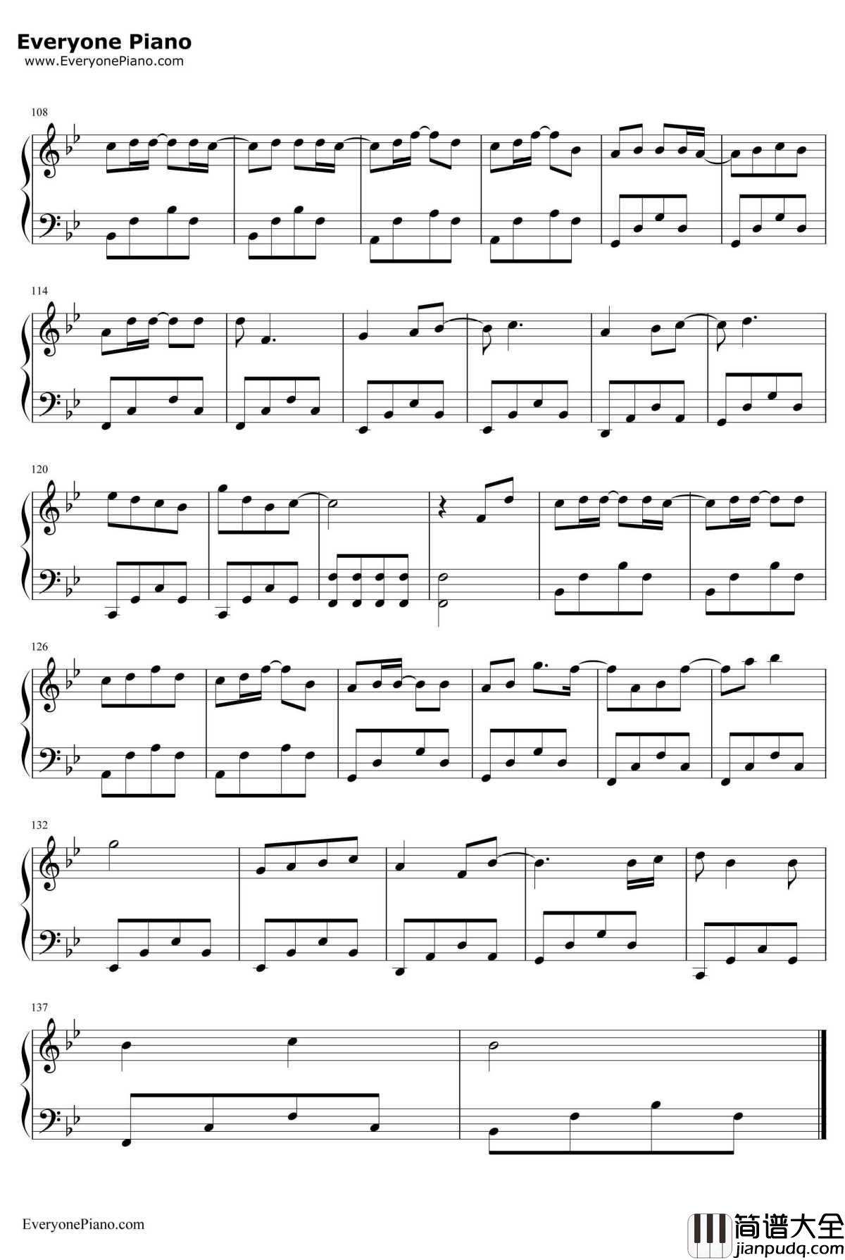 夏至未至钢琴谱_胡夏_夏至未至片头曲