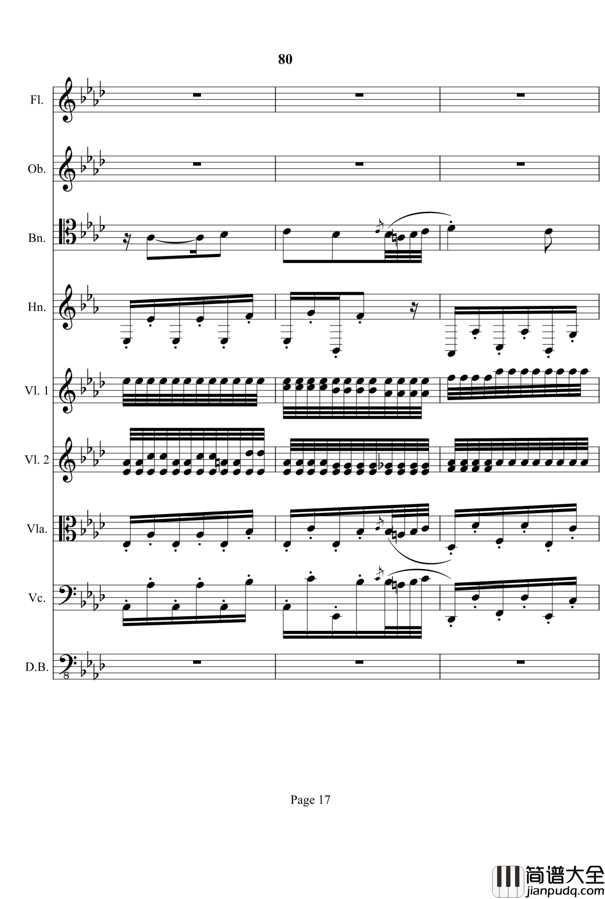 奏鸣曲之交响钢琴谱_第12首_Ⅰ_贝多芬_beethoven