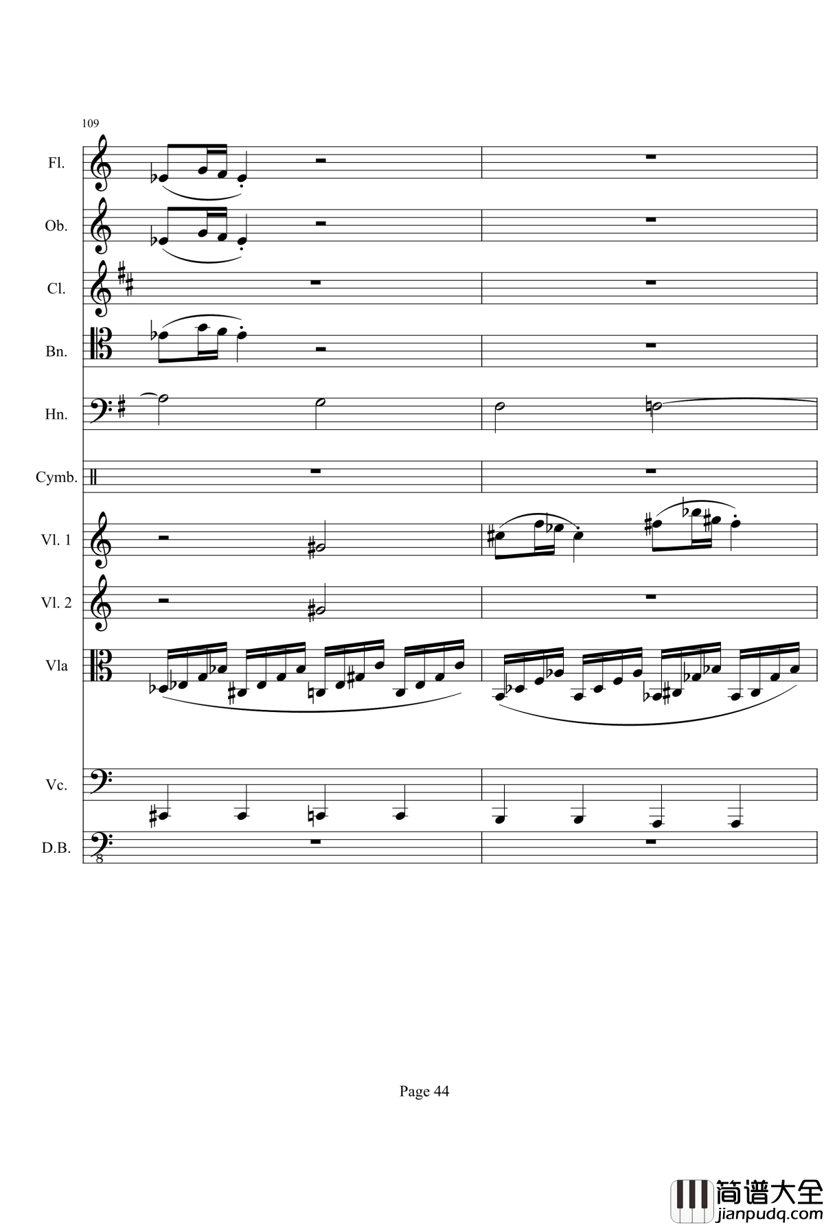 奏鸣曲之交响钢琴谱_第21_Ⅰ_贝多芬_beethoven