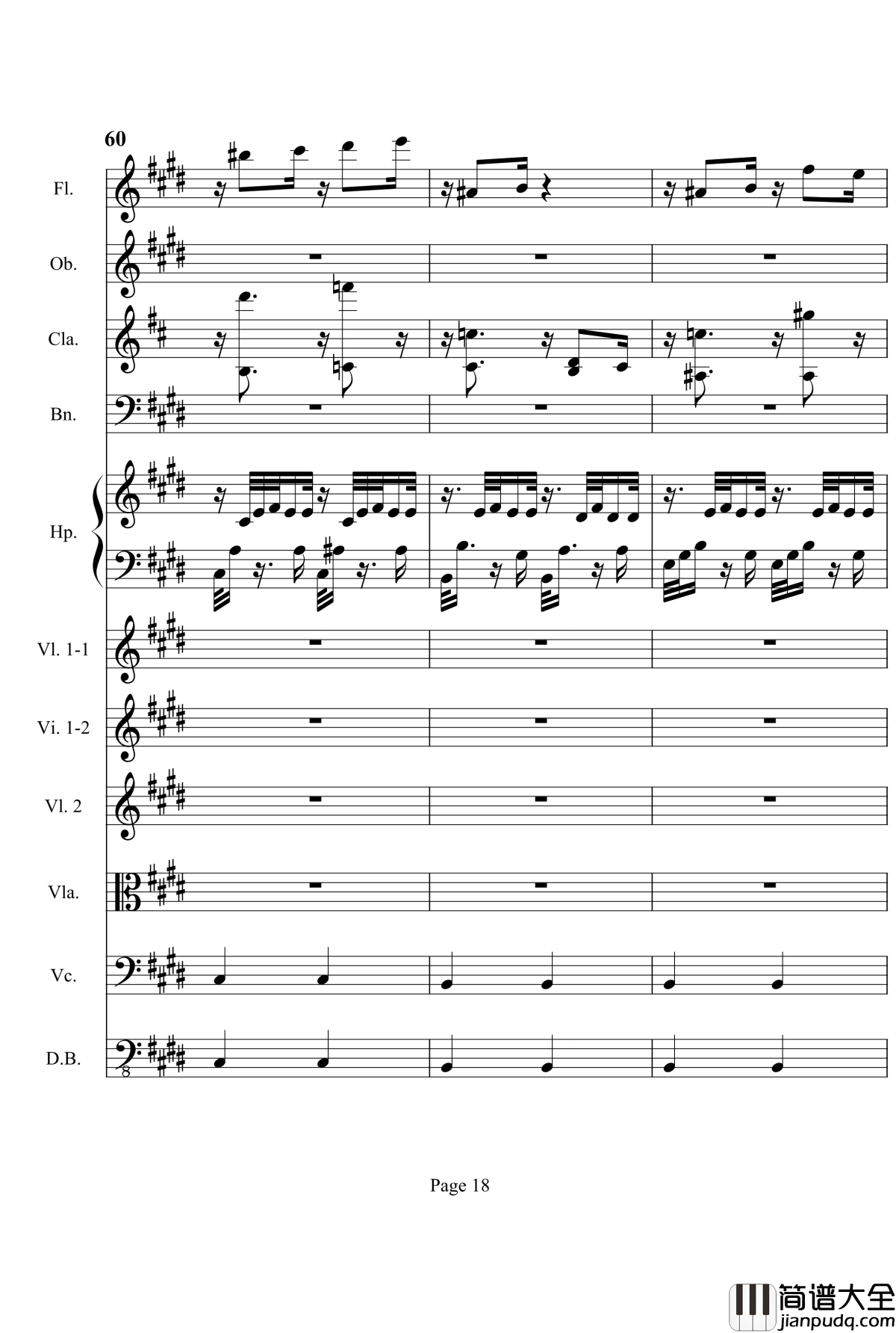 奏鸣曲之交响钢琴谱_第3首_Ⅱ_贝多芬_beethoven