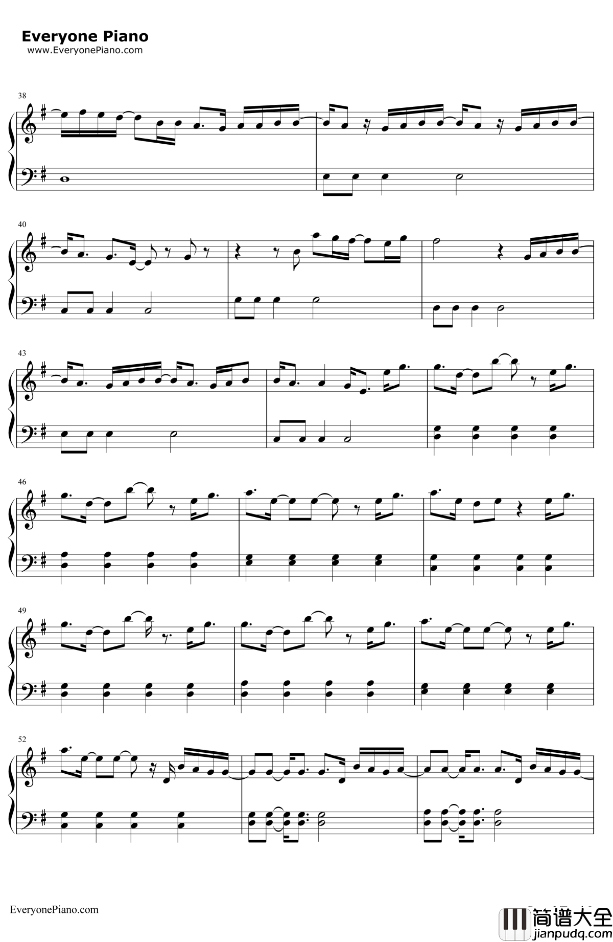 Don'tWannaKnow钢琴谱_Maroon5KendrickLamar