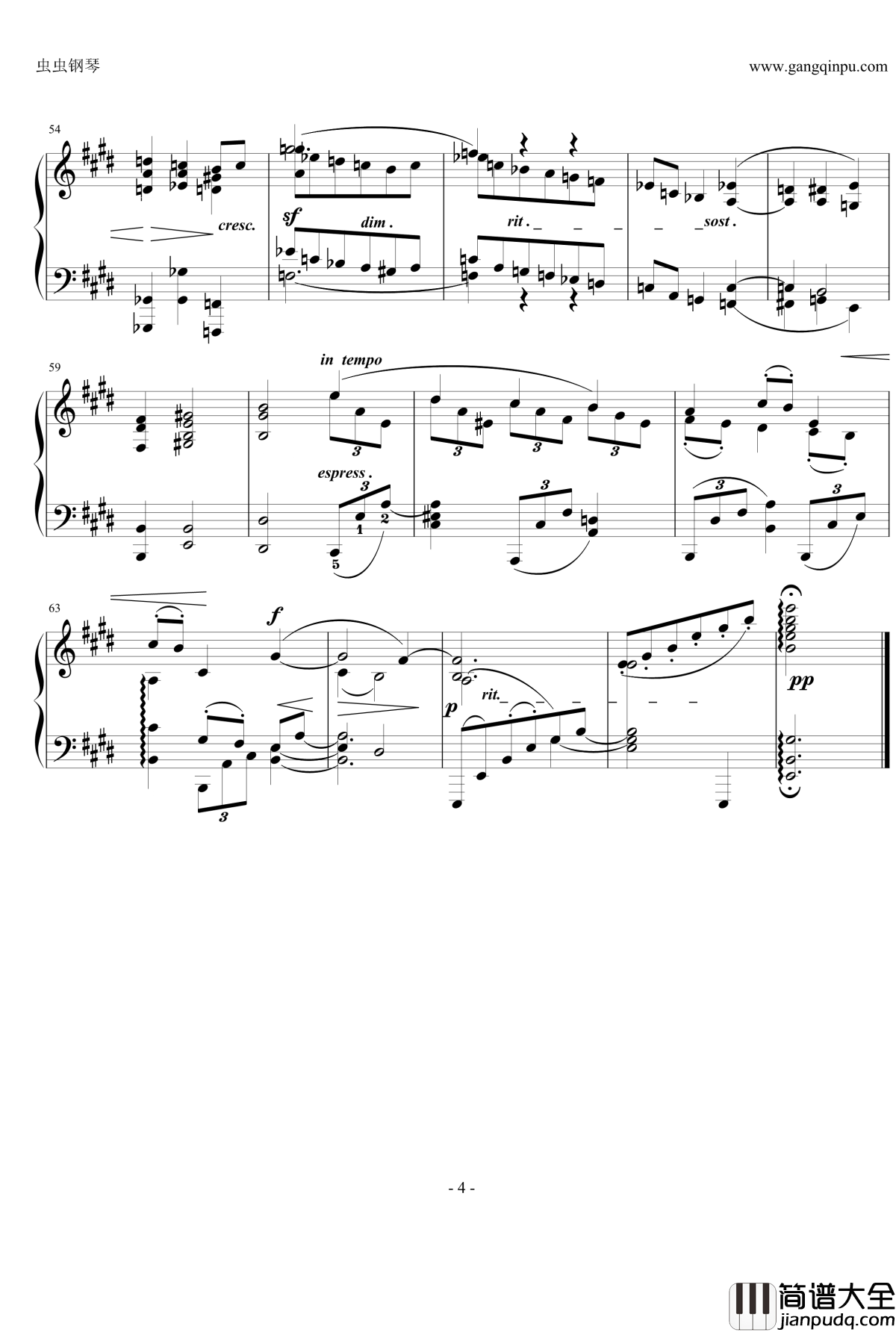 间奏曲Op.116__No.6钢琴谱_勃拉姆斯