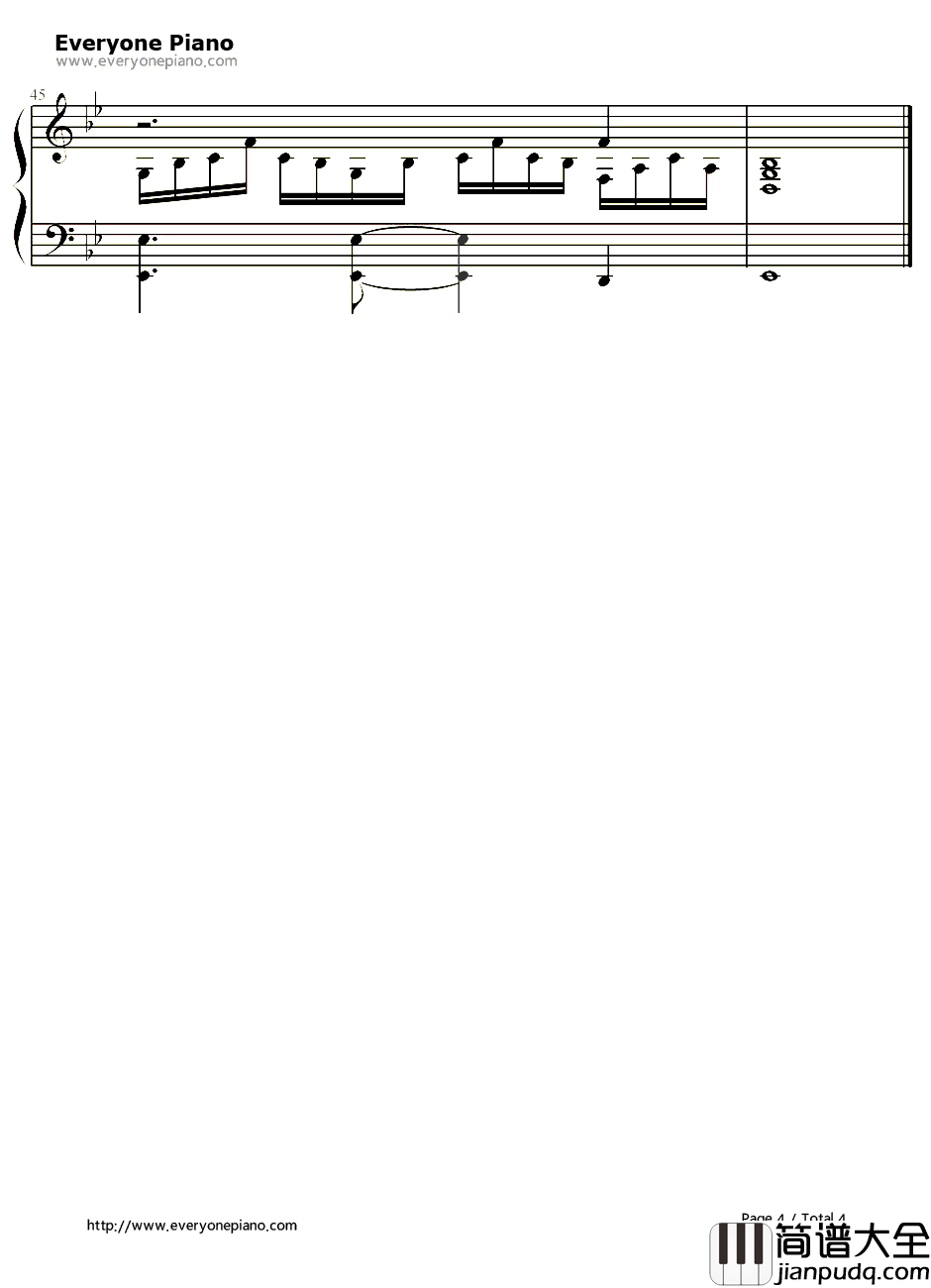 O钢琴谱_Coldplay