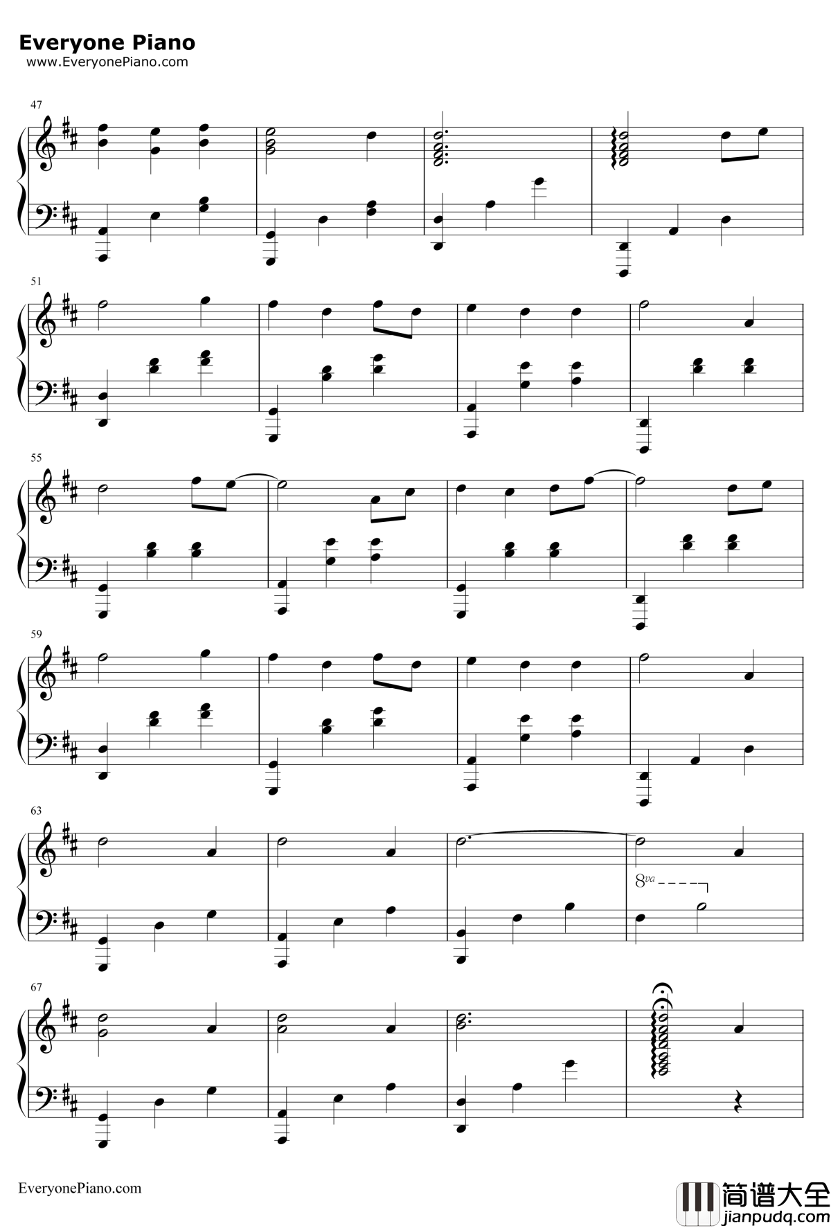 愿いが叶う场所钢琴谱_Magome_Togoshi__CLANNAD_原声带