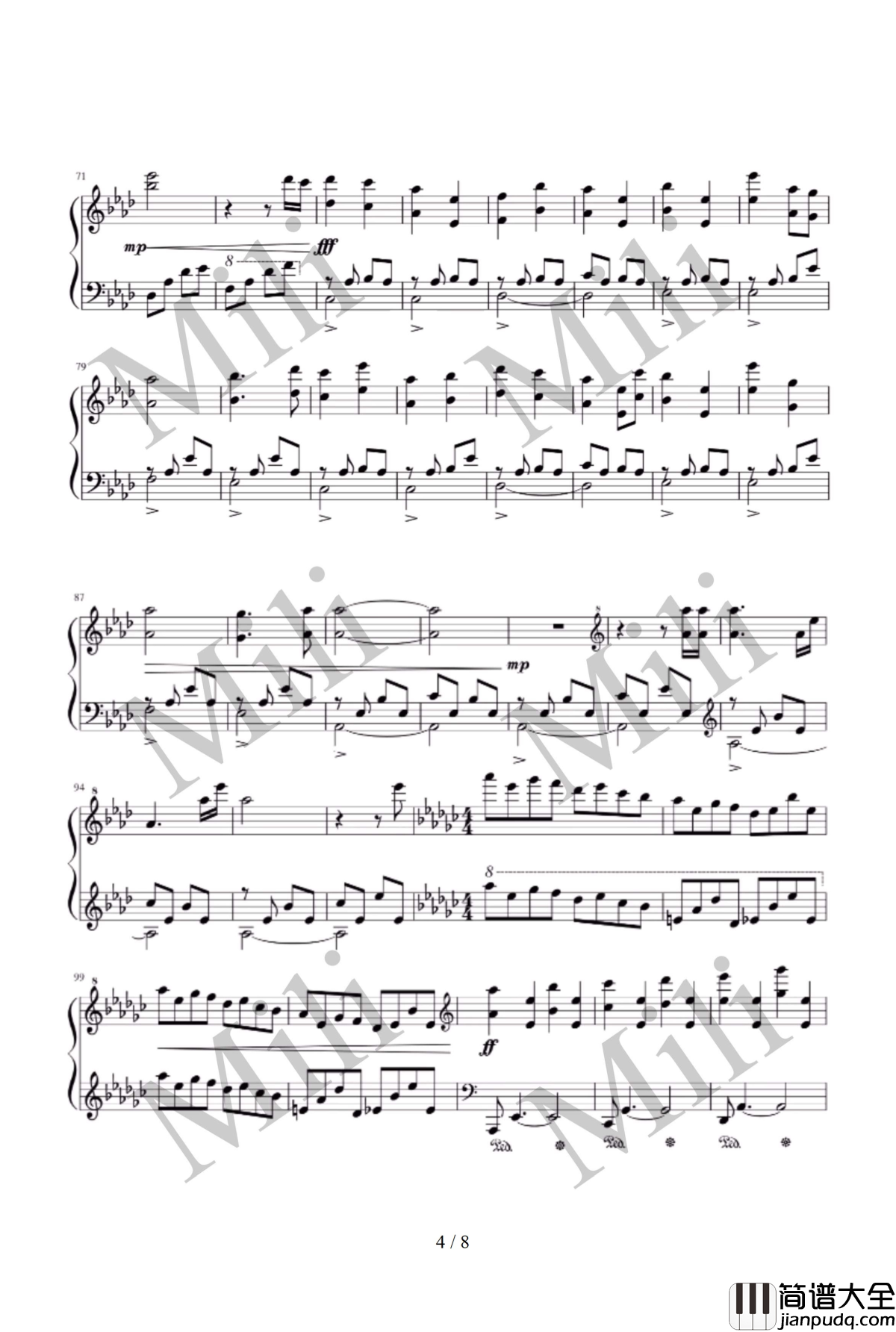 Ephemeral_Full_Version钢琴谱_Mili