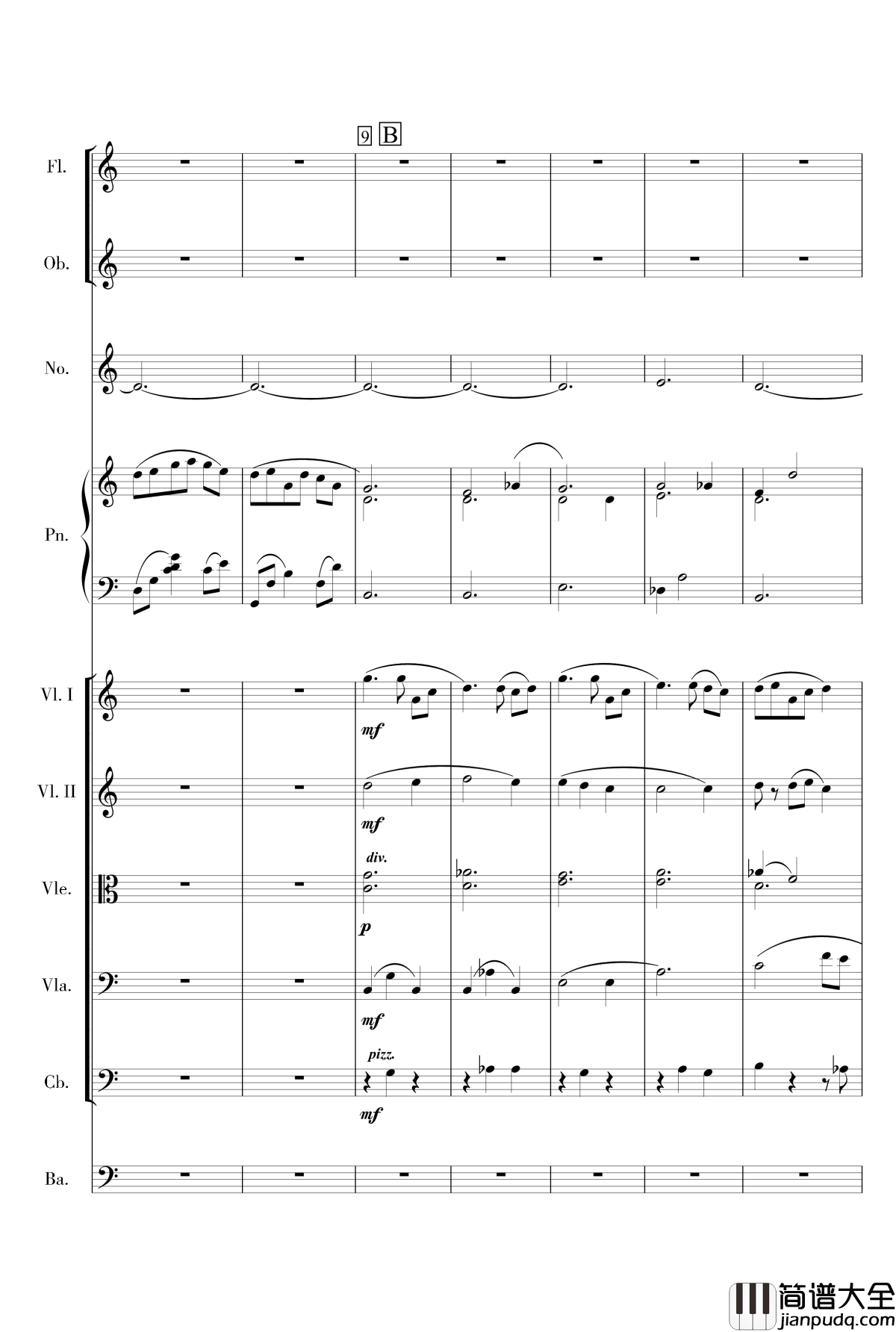 古风幻想管弦夜曲四首钢琴谱_o冰咖啡o