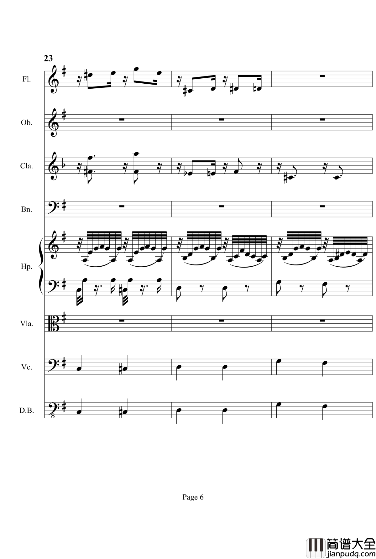 奏鸣曲之交响钢琴谱_第3首_Ⅱ_贝多芬_beethoven