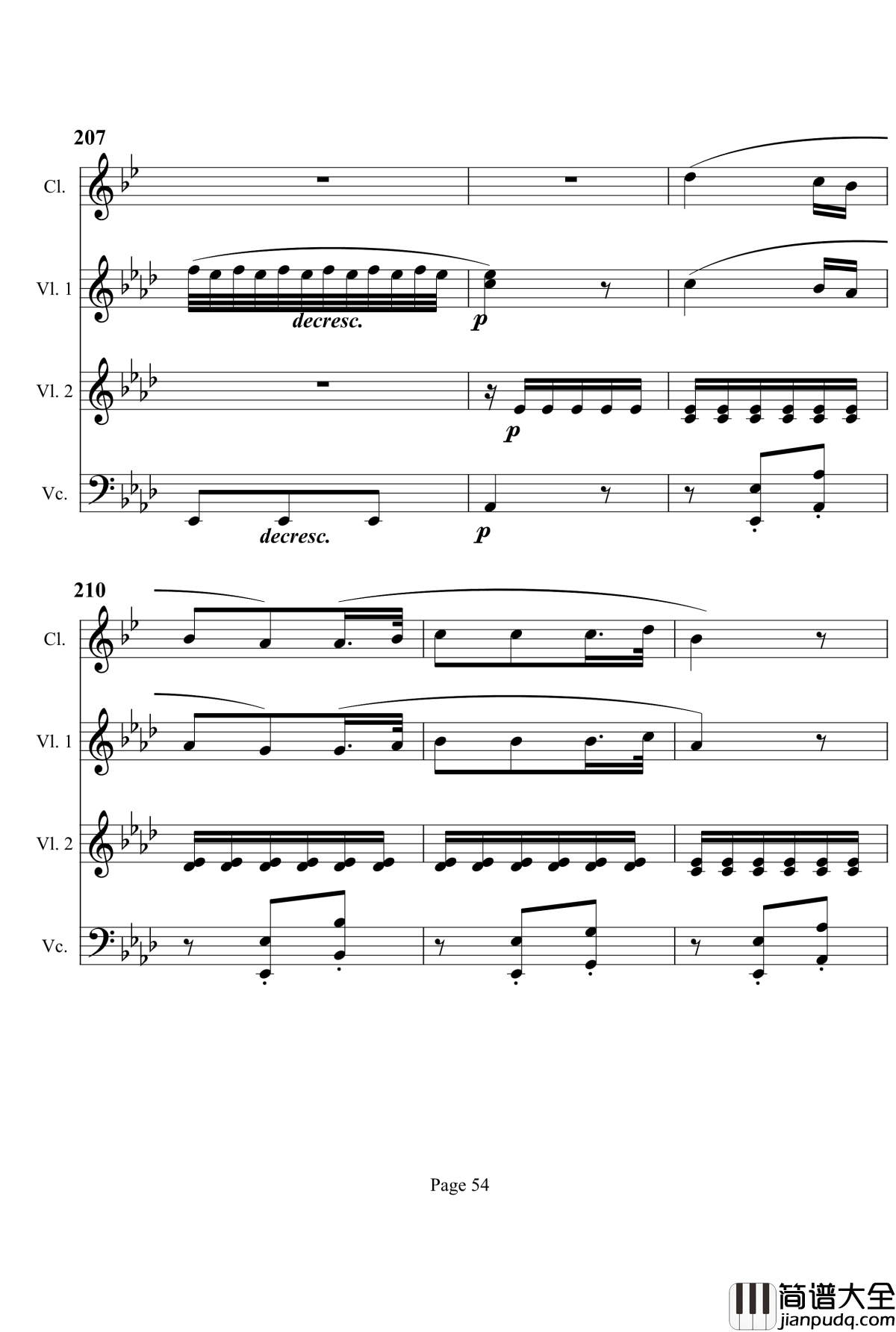 奏鸣曲之交响钢琴谱_第12首_Ⅰ_贝多芬_beethoven