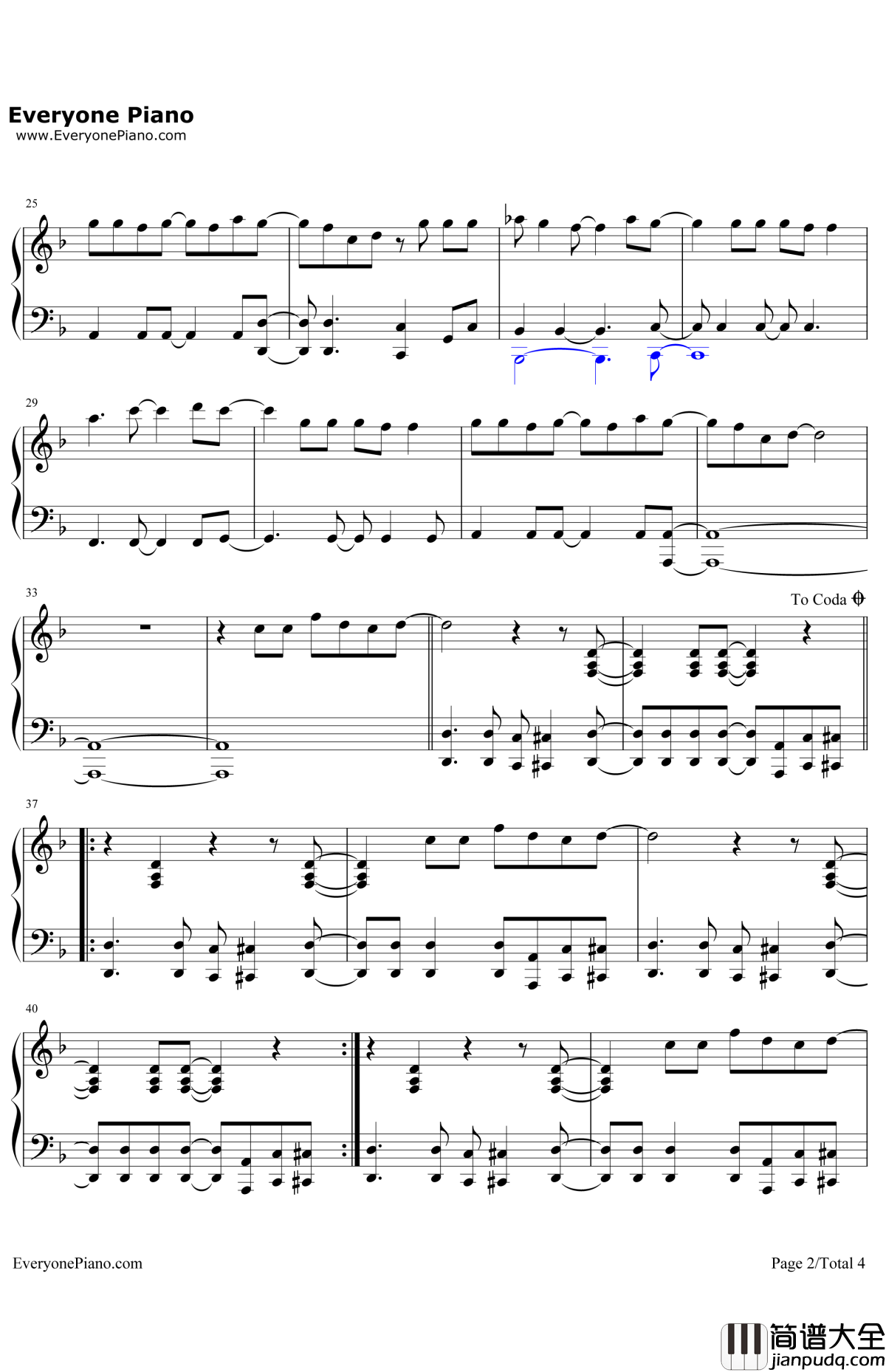 ForaBetterDay钢琴谱_Avicii