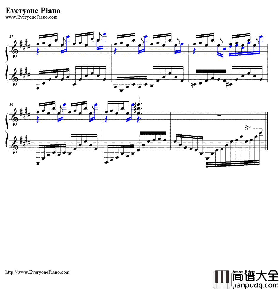 时を刻む呗钢琴谱_麻枝准