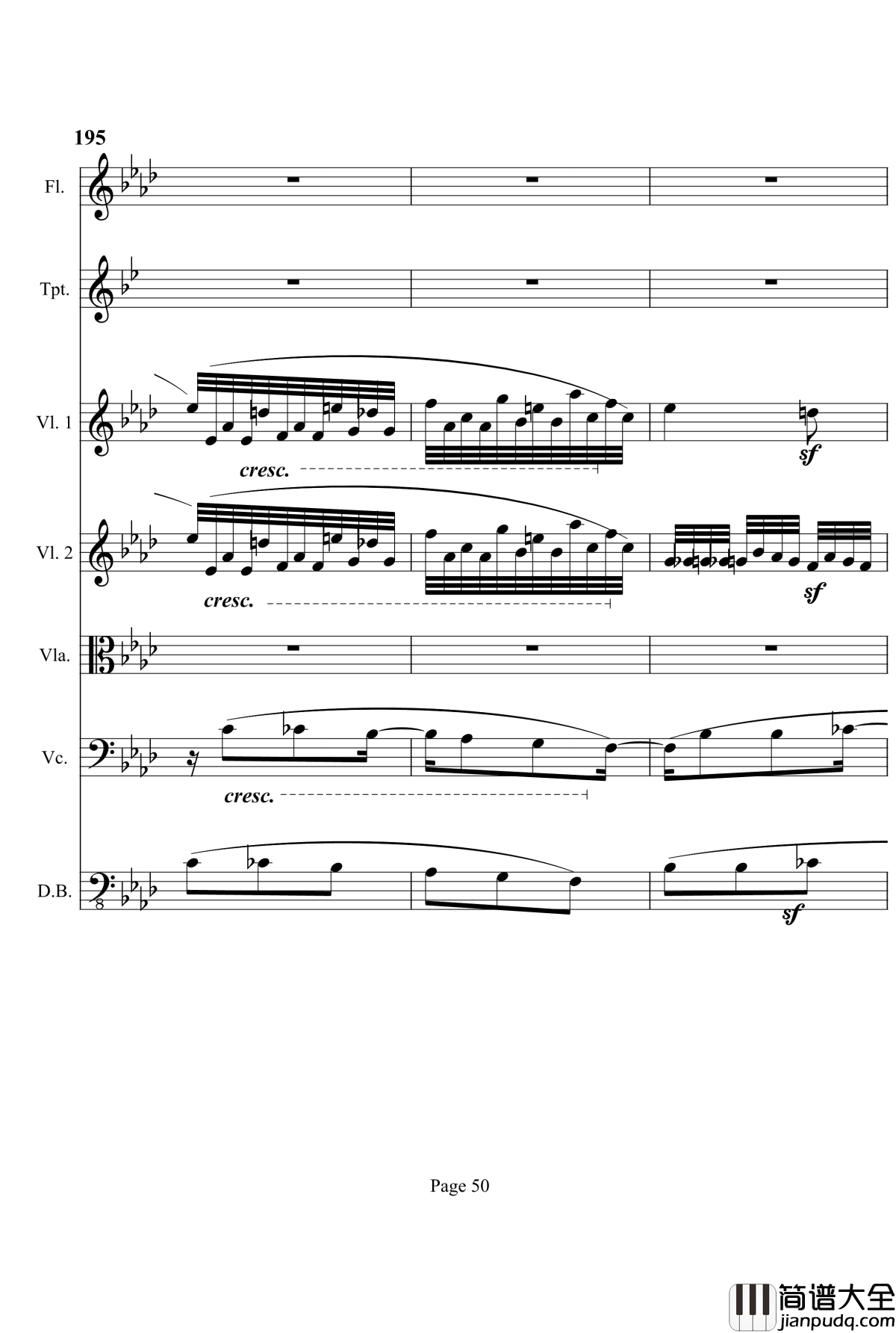 奏鸣曲之交响钢琴谱_第12首_Ⅰ_贝多芬_beethoven