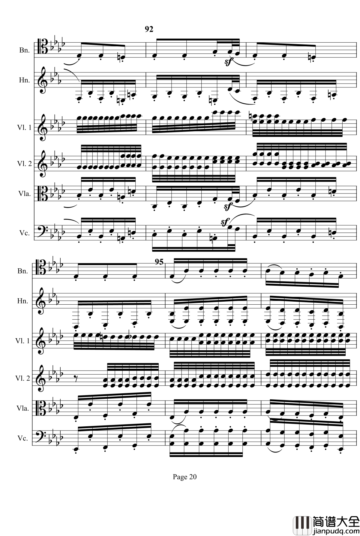 奏鸣曲之交响钢琴谱_第12首_Ⅰ_贝多芬_beethoven