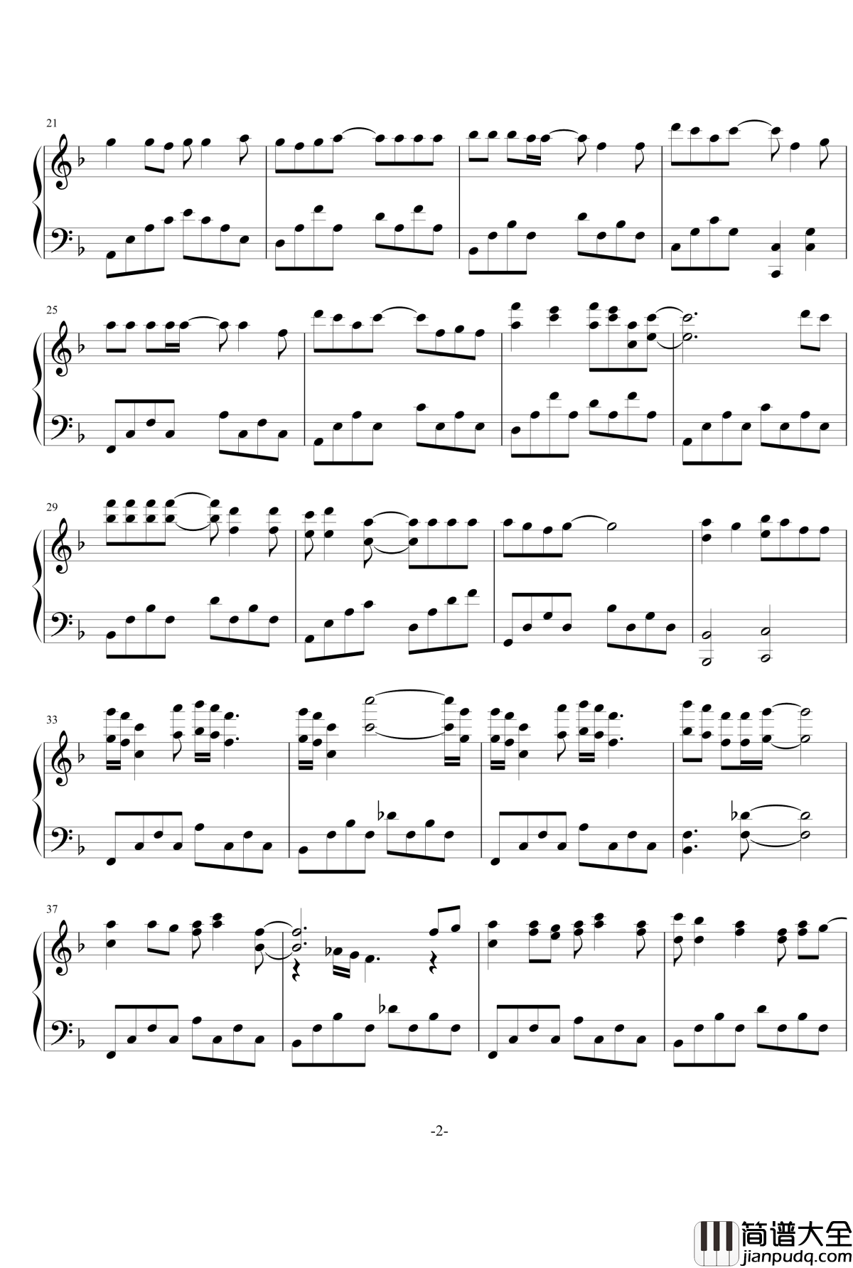 森林钢琴谱_Mr.