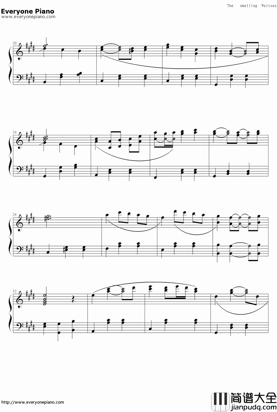 白十字的欢笑钢琴谱_新年圆舞曲