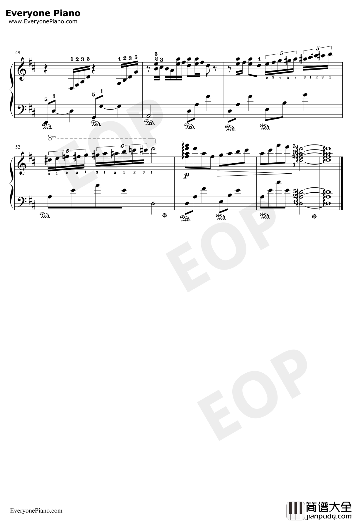 瓦妮莎的微笑钢琴谱_理查德·克莱德曼Richard_Clayderman