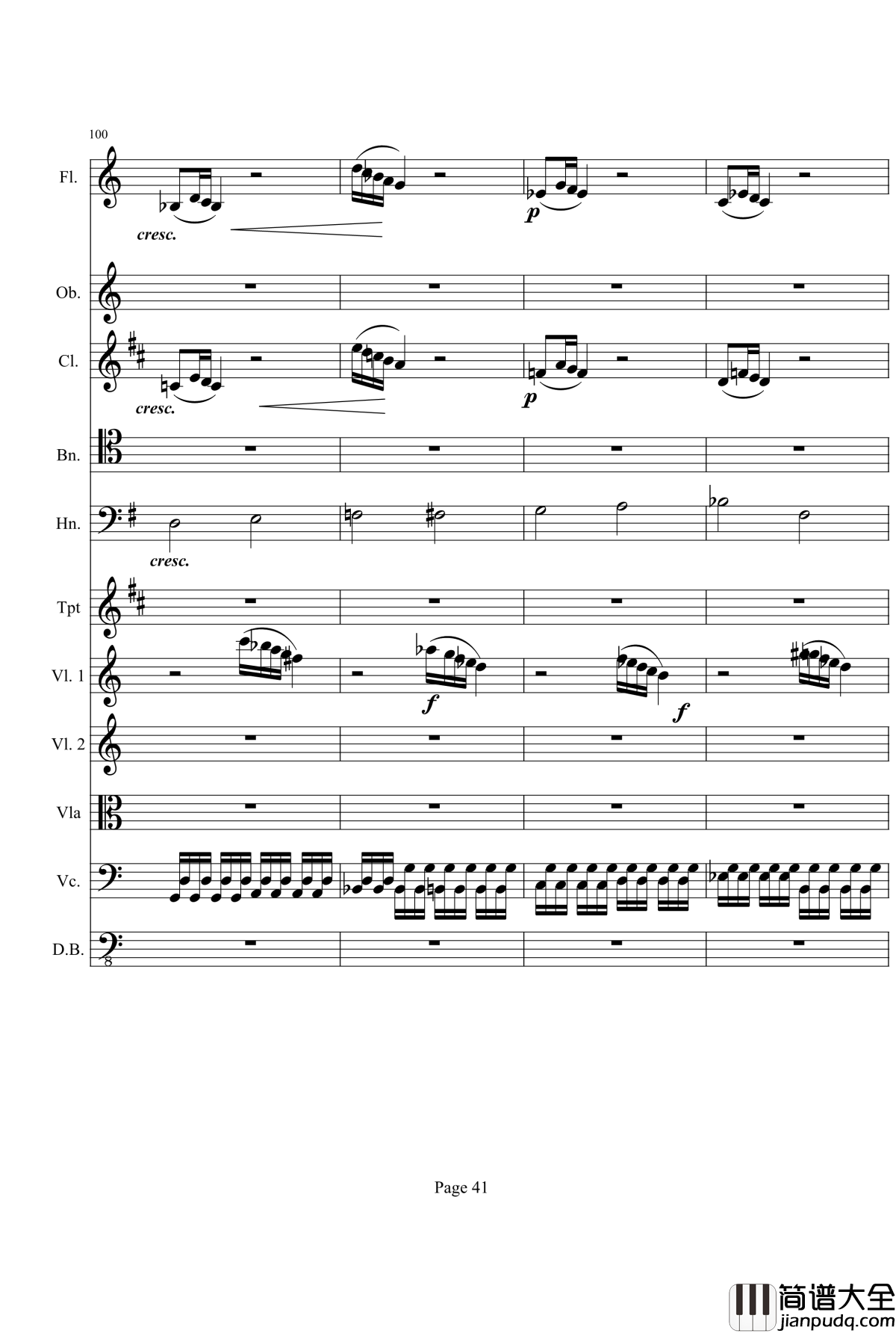 奏鸣曲之交响钢琴谱_第21_Ⅰ_贝多芬_beethoven