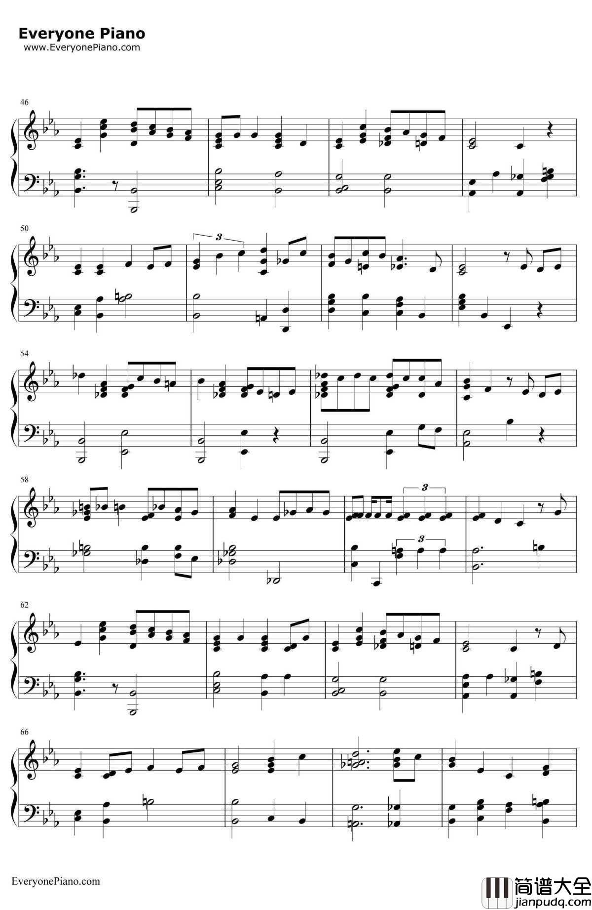圣诞歌钢琴谱_ClassicChristmasMusic_经典圣诞歌曲