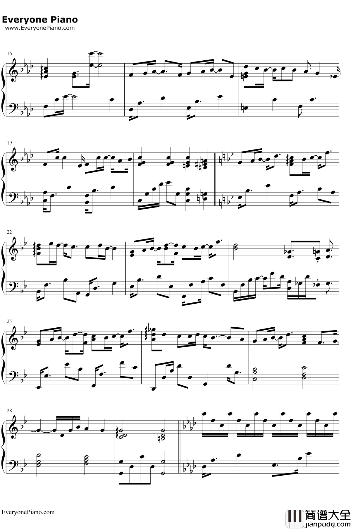 泪的声音钢琴谱__V.K克