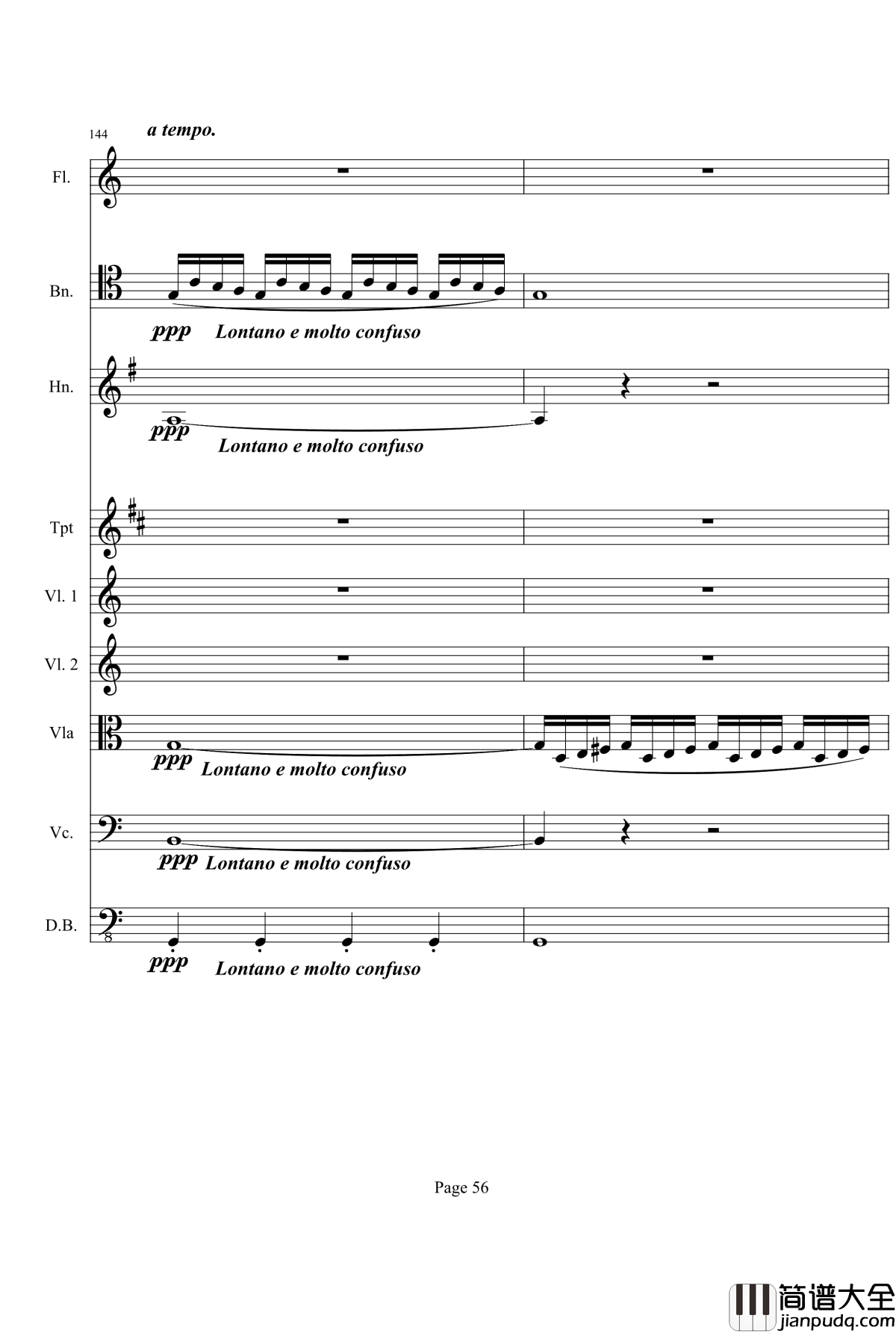 奏鸣曲之交响钢琴谱_第21首_Ⅰ_贝多芬_beethoven