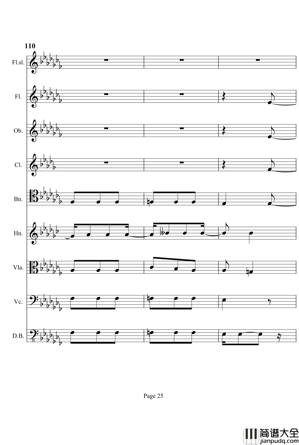 奏鸣曲之交响钢琴谱_第12首_Ⅰ_贝多芬_beethoven