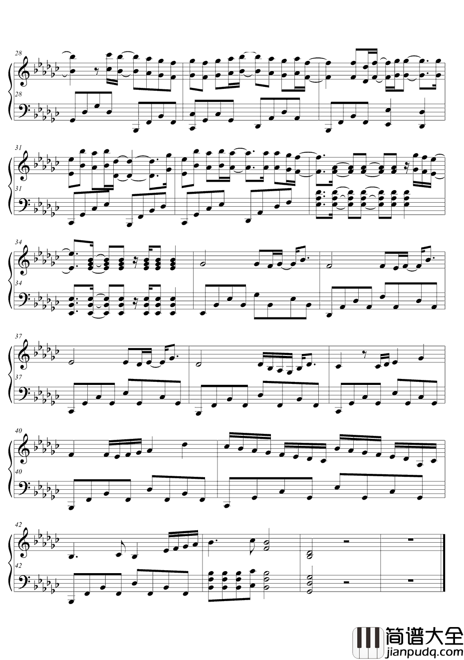 アシタノヒカリ钢琴谱_AAA_境界触发者主题曲