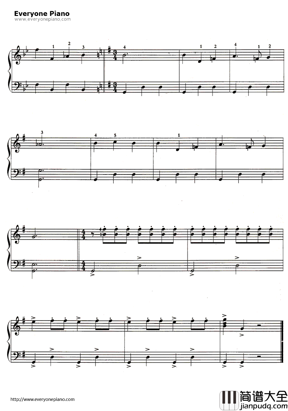 马刀舞曲(Sabre_Dance)钢琴谱_哈恰图良__加雅涅_中的舞曲