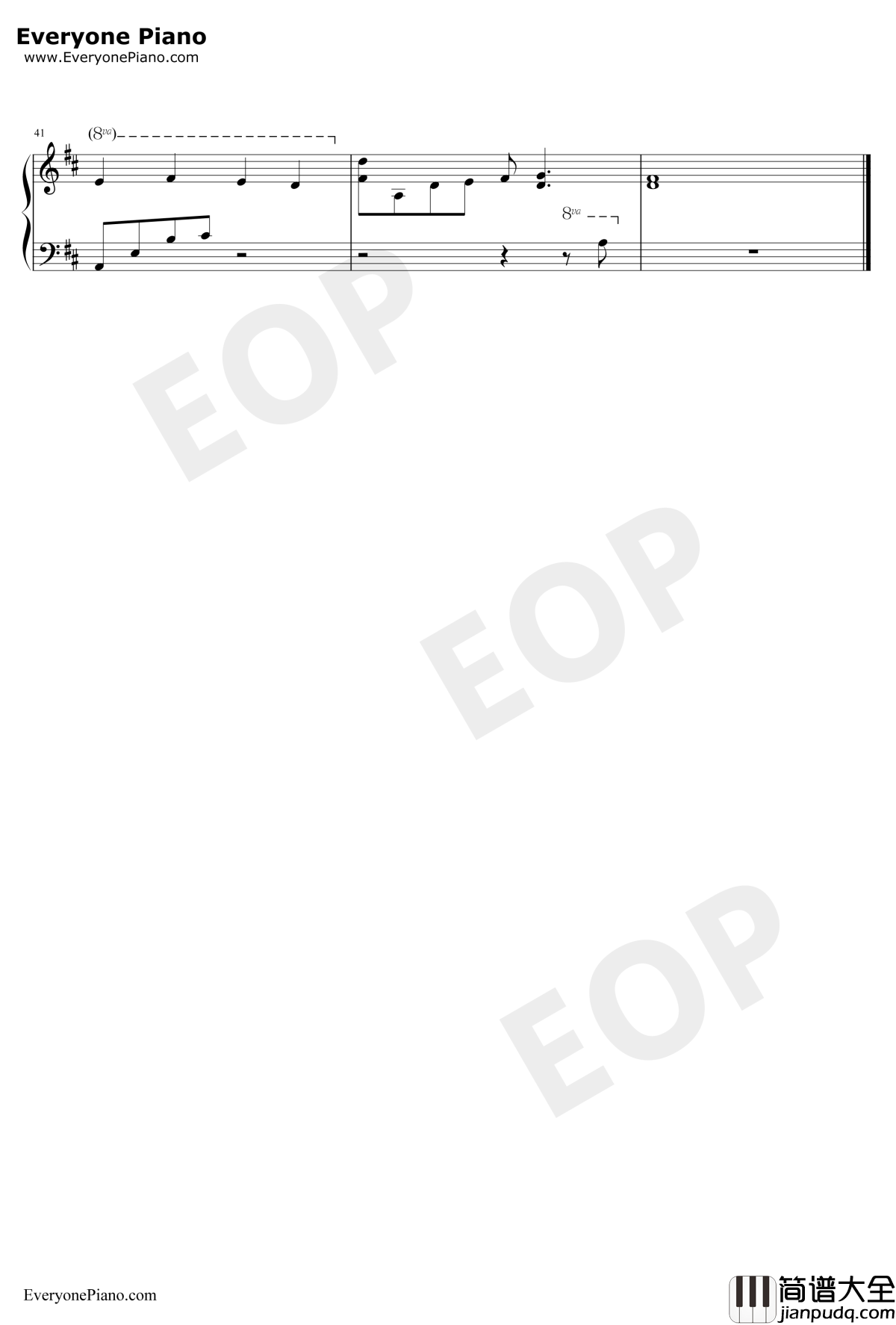言叶にできない想い钢琴谱_Leaf_白色相簿2BGM