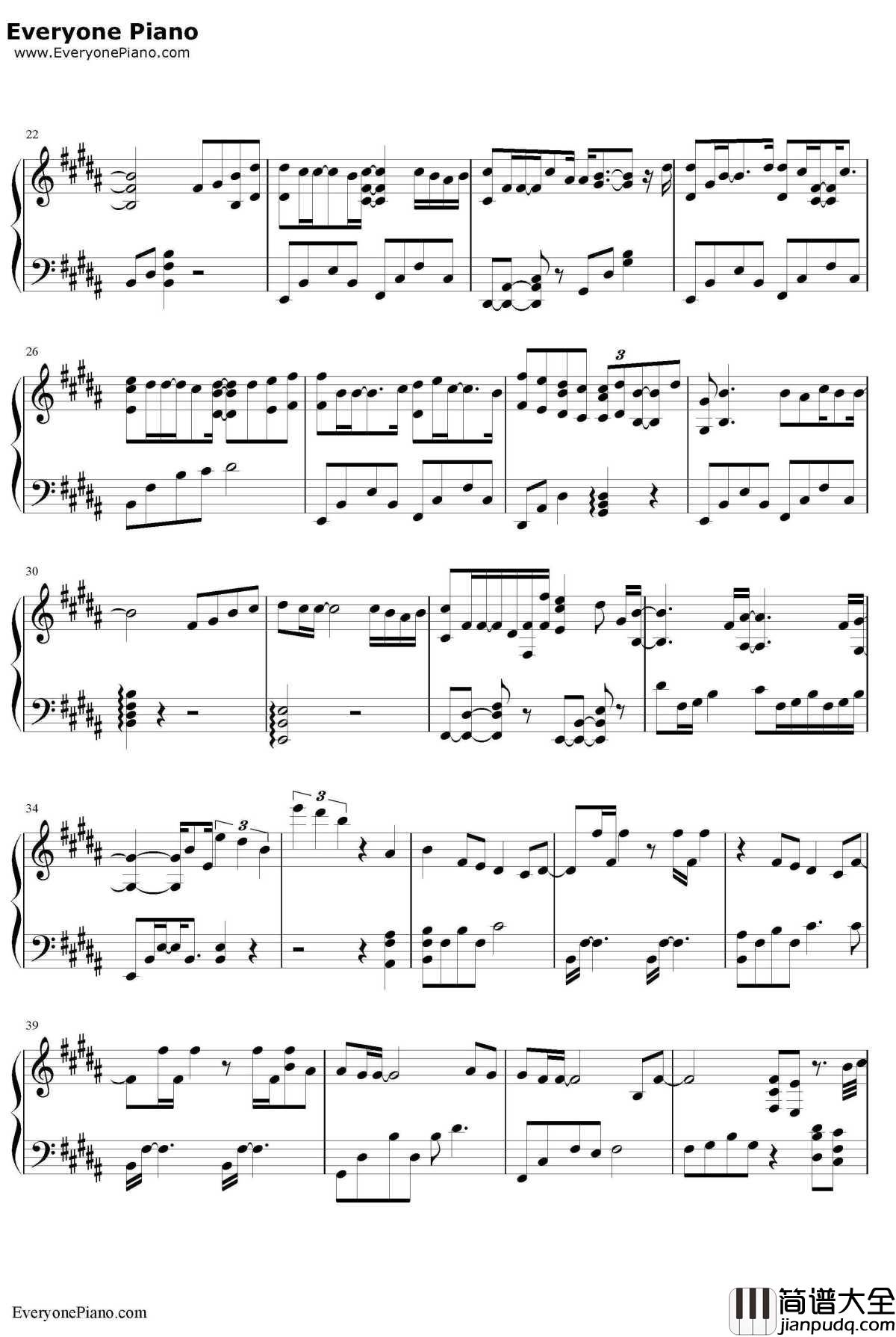 梦钢琴谱_王博文_不可抗力之男仆的秘密插曲