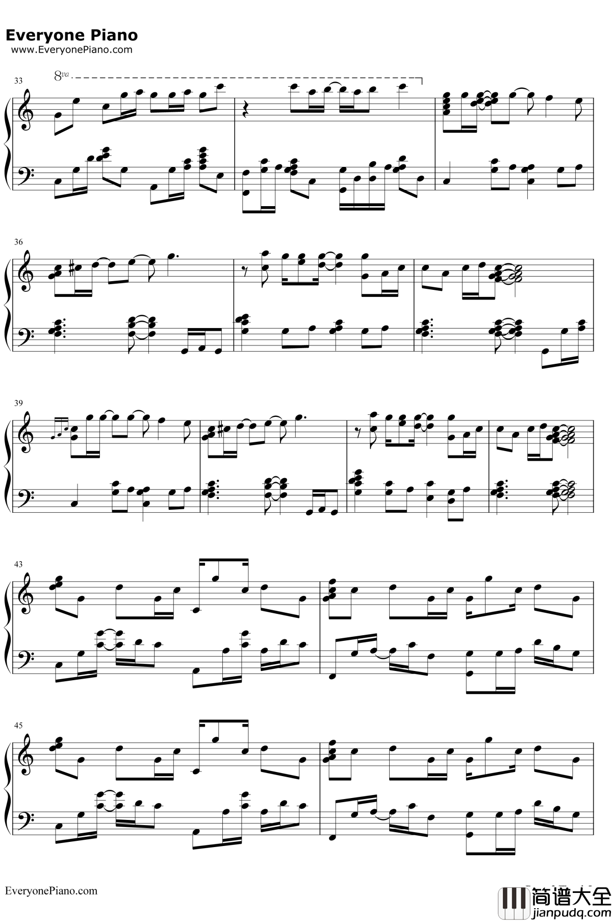 Your_Reality钢琴谱_Jillian_Ashcraft