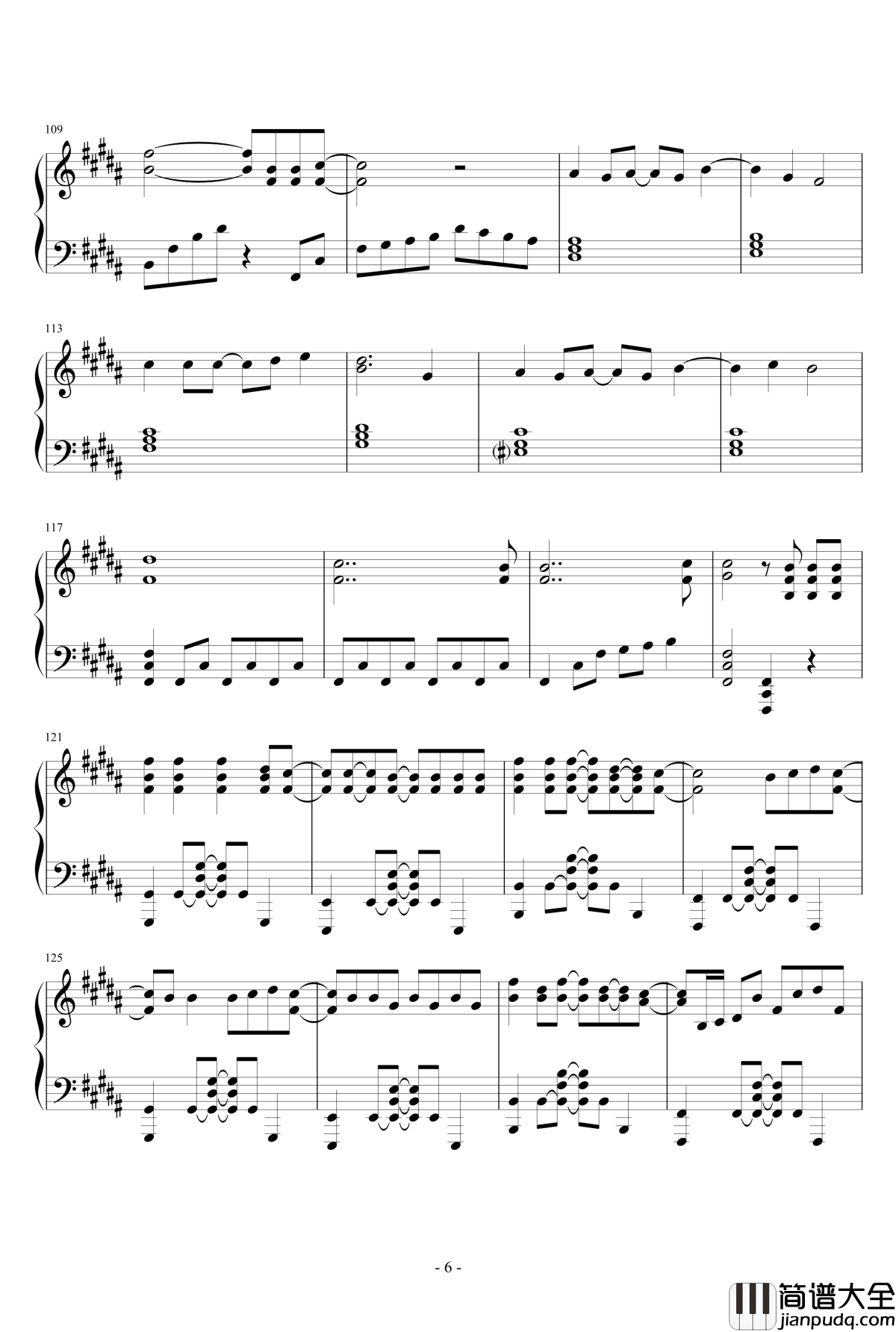 前前前世钢琴谱_RADWIMPS