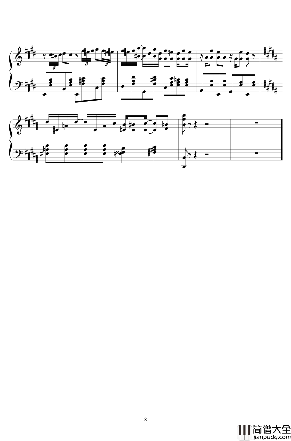 Route_1_Ragtime钢琴谱_精灵宝可梦