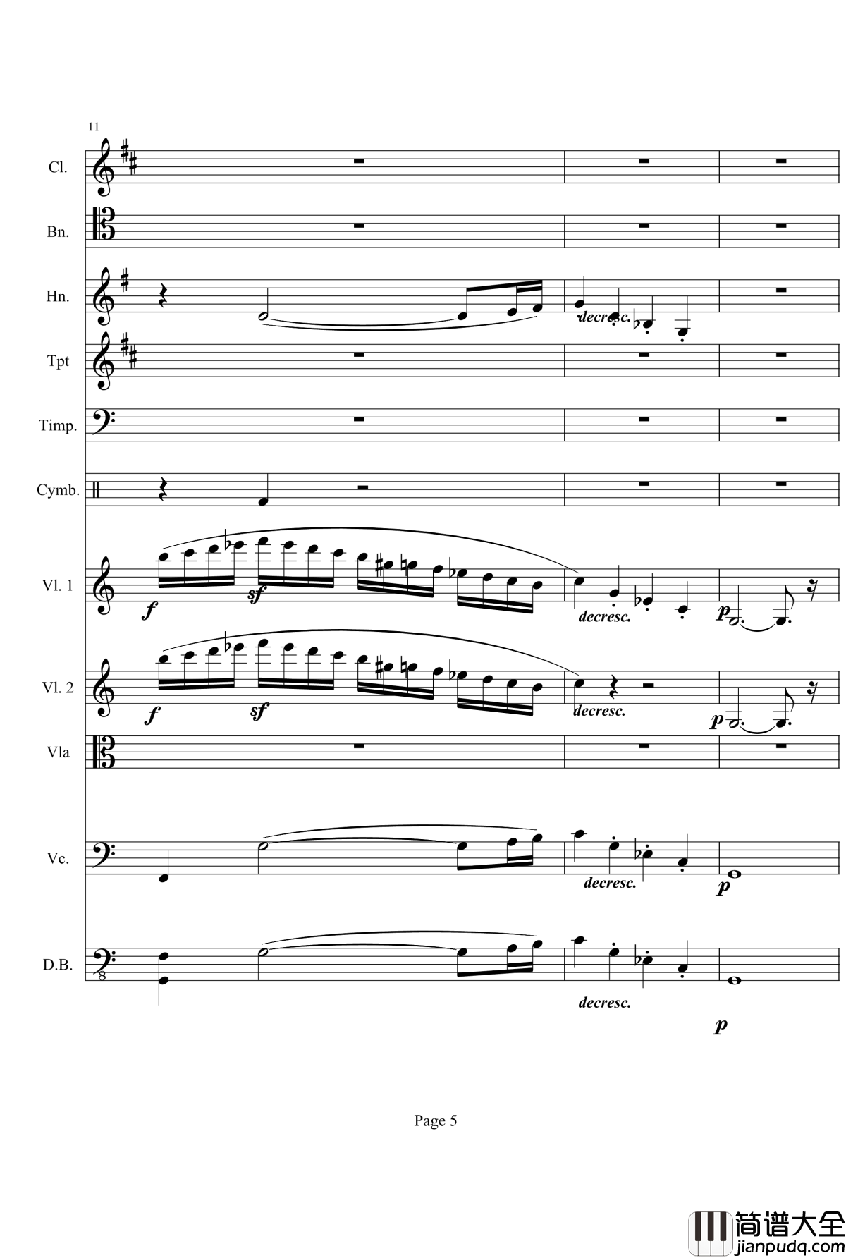 奏鸣曲之交响钢琴谱_第21首_Ⅰ_贝多芬_beethoven