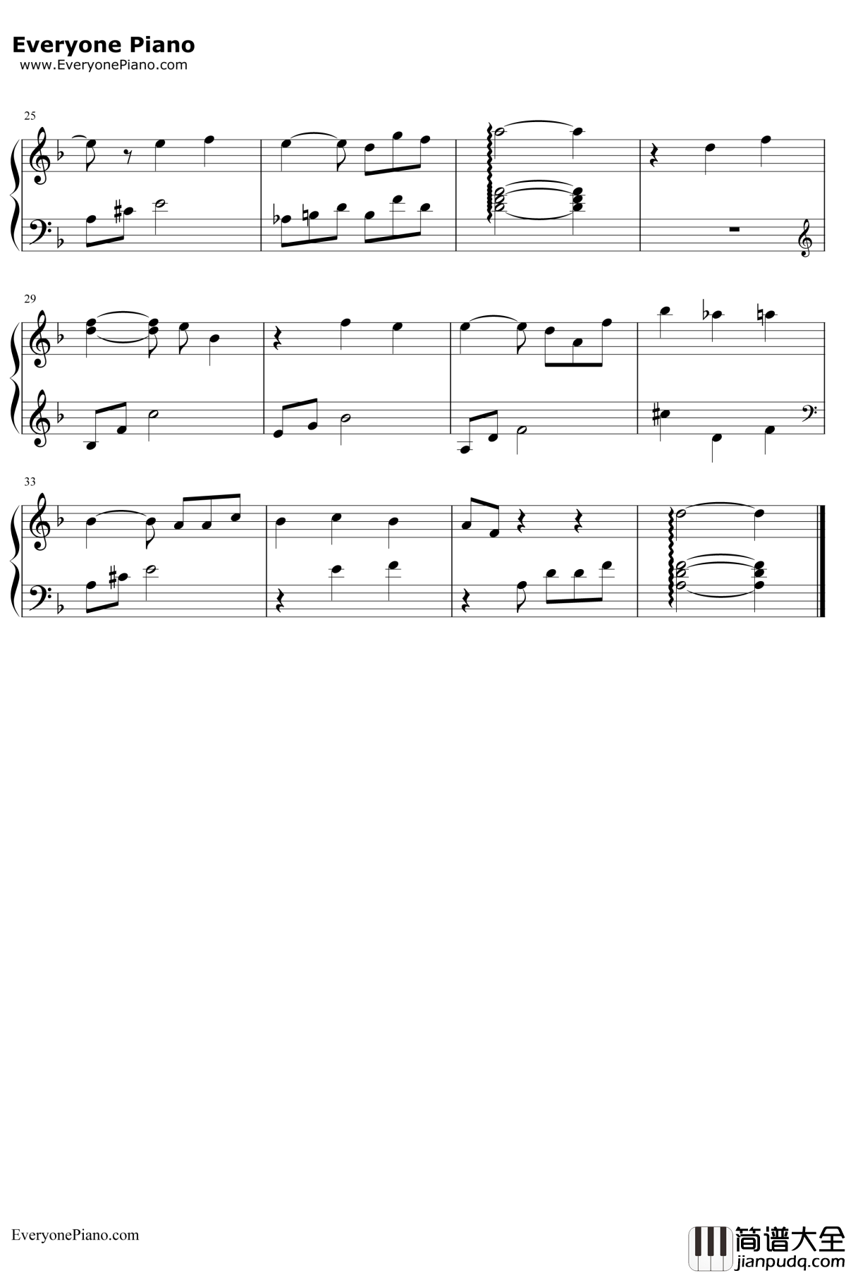 Ghost_Bell钢琴谱_深泽秀行_魔法使之夜BGM